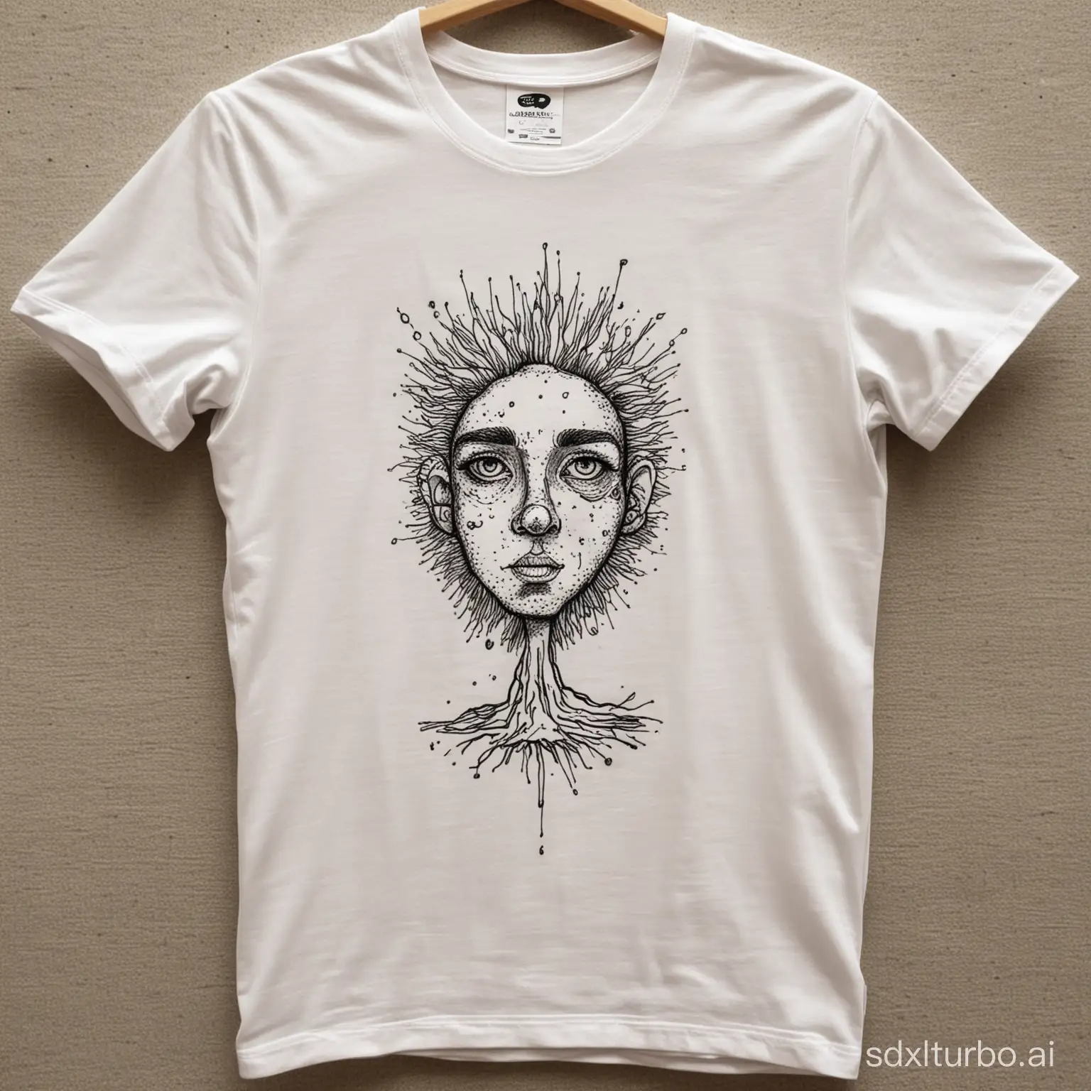 Graphic-Tshirt-with-Abstract-Artwork
