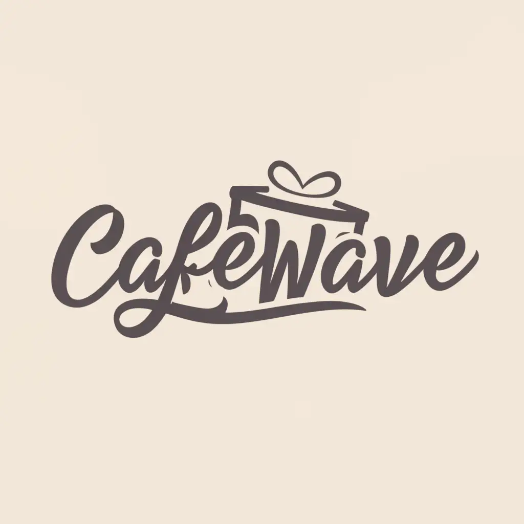 a logo design,with the text "CafeWave", main symbol:a purple logo with giftbox,Moderate,clear background
