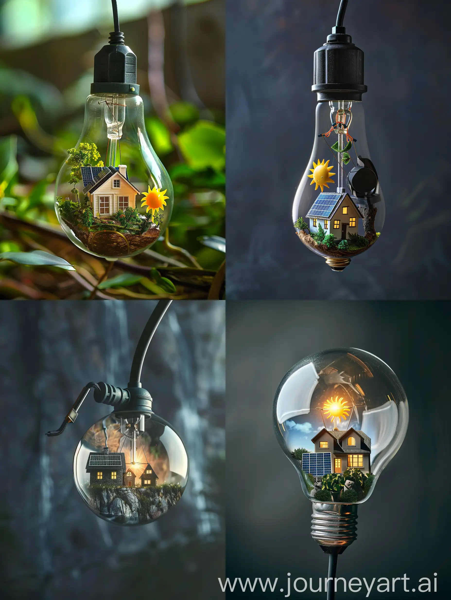 Innovative-SolarPowered-House-Illuminated-by-Creative-Bulb