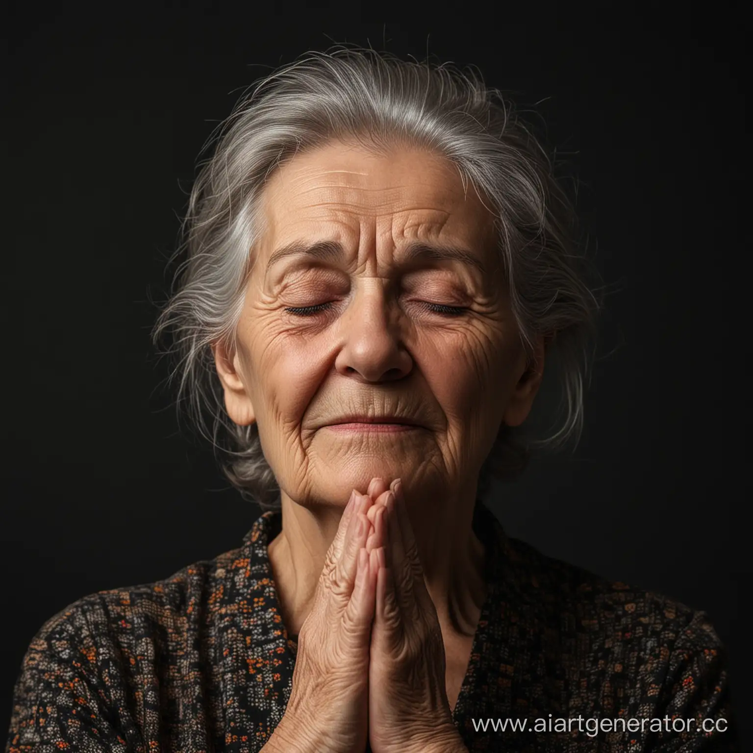 Elderly-Serenity-Woman-Embracing-Tranquility-in-Solitude