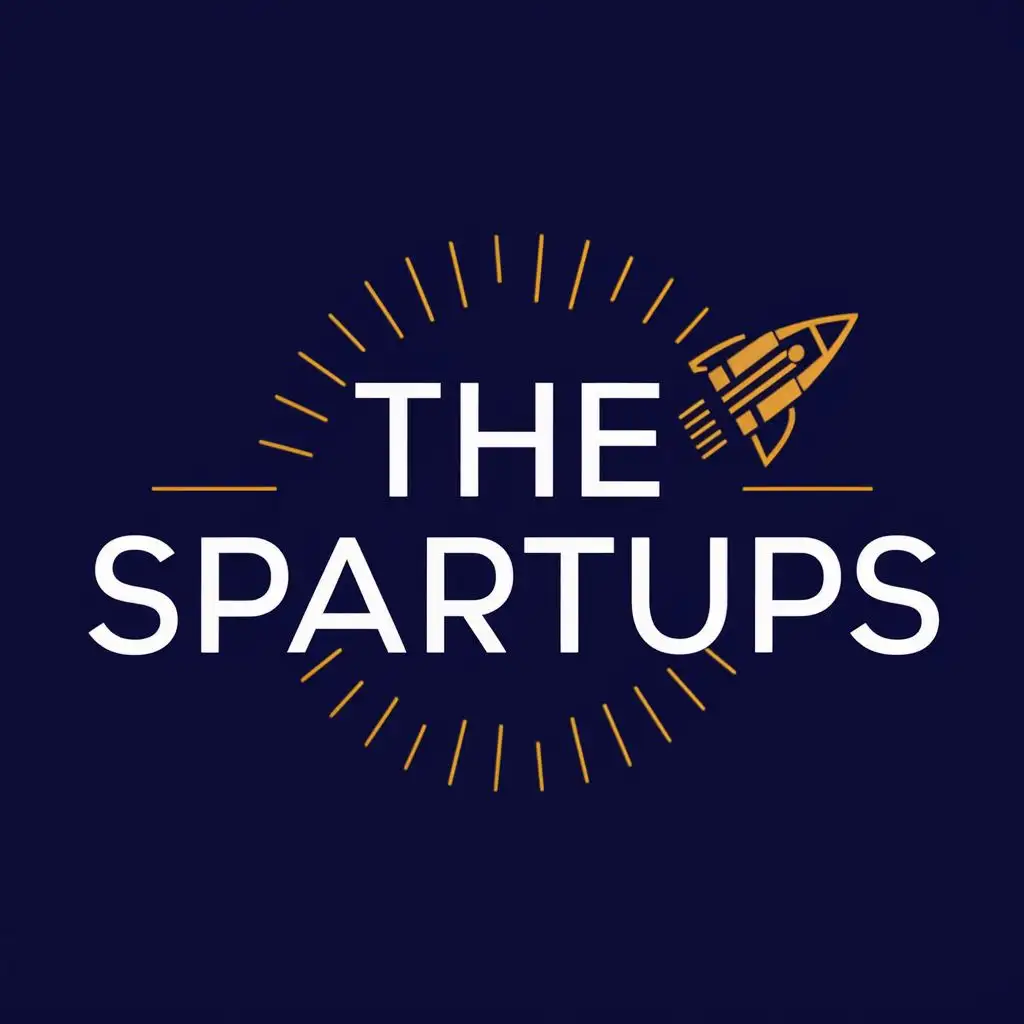 logo, Star spaceship, with the text "The startups", typography, be used in Technology industry