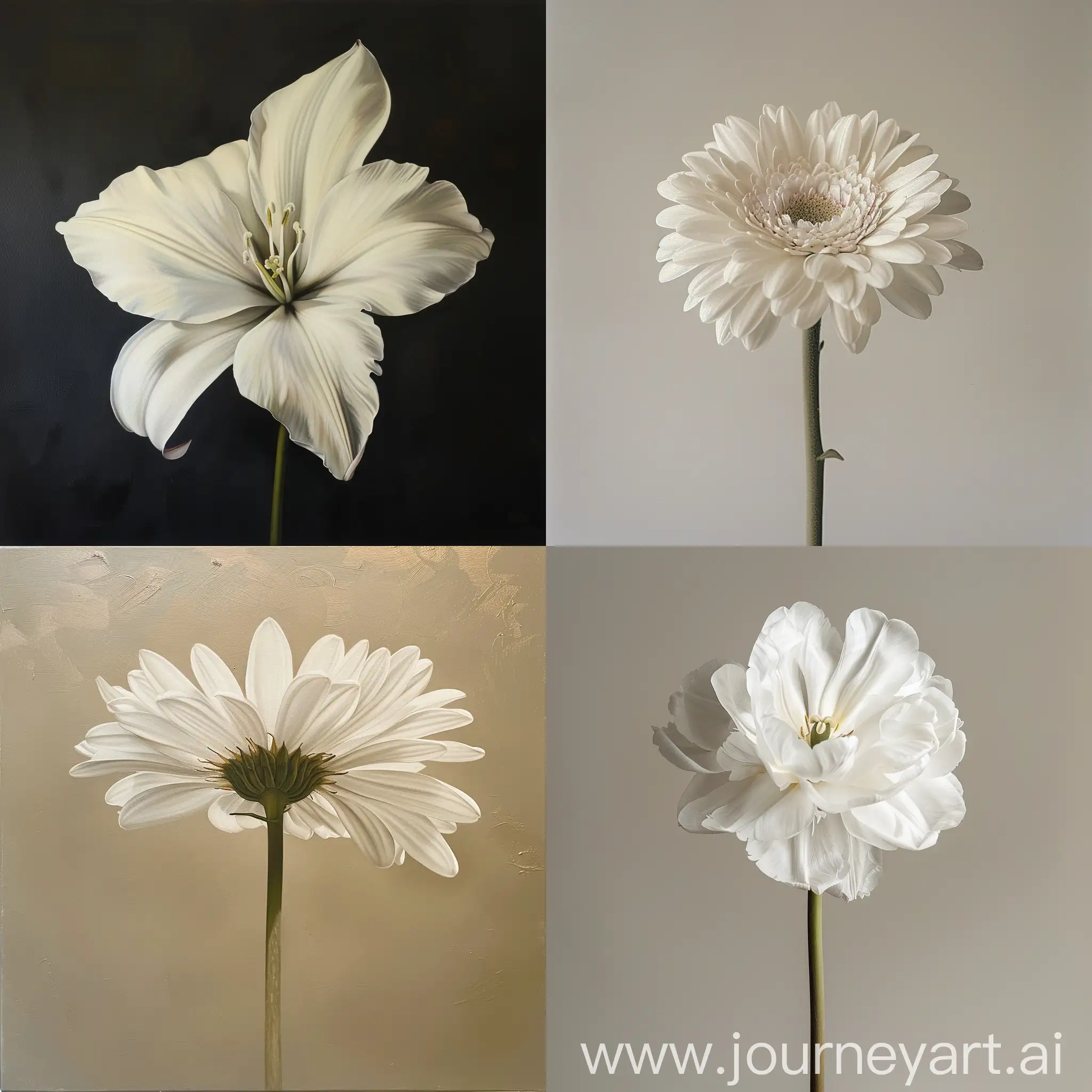 Realistic-White-Flower-with-Stem