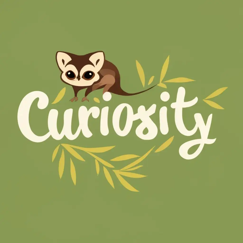 LOGO-Design-For-Curiosity-Playful-Bushbabies-with-Captivating-Typography