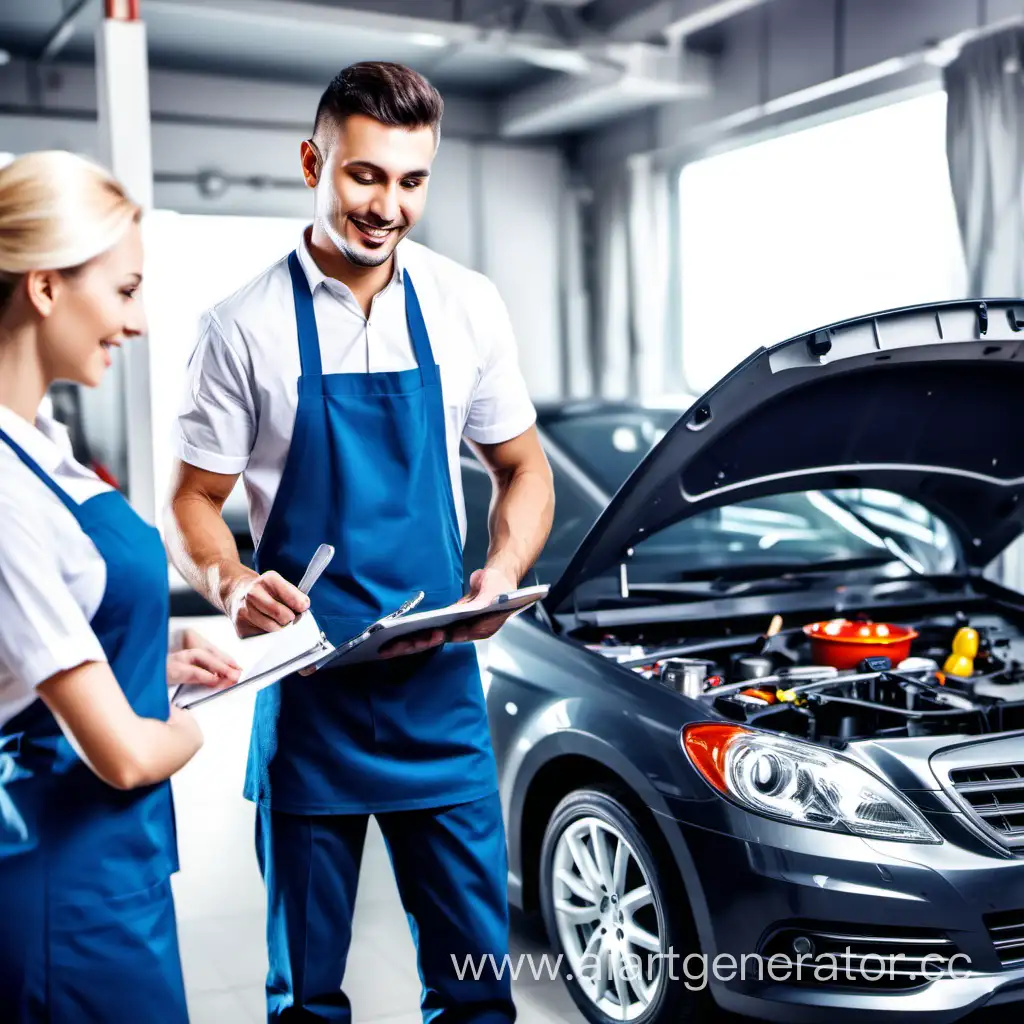 Horeca types of services in car service