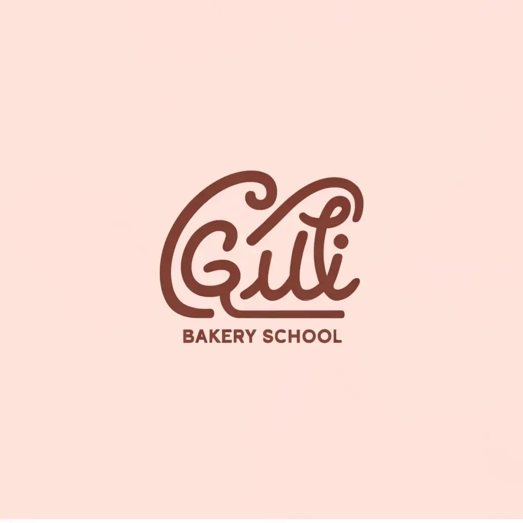 a logo design,with the text "Guli Bakery School", main symbol:Client Name: Guli Bakery School

Description:
Guli Bakery School is a culinary institution that specializes in teaching baking skills to women. The school aims to empower women through culinary education, fostering creativity and entrepreneurship in the field of baking.

Logo Objectives:

Reflect the essence of baking and culinary education.
Target audience: Primarily women interested in learning baking skills.
Convey a sense of empowerment, creativity, and professionalism.
Use colors that appeal to a female audience without being overly feminine.
The logo should be versatile and suitable for various applications such as signage, stationery, website, and social media.

Design Preferences:

Style: Modern and elegant, with a touch of warmth and approachability.
Imagery: Incorporate elements related to baking such as , pastries, , or baking utensils. Optionally, you can include a subtle nod to education or empowerment.
Colors: Soft, warm colors that resonate with a female audience. Consider shades of pink, peach, coral, or pastel hues. Feel free to experiment with complementary colors to enhance the visual appeal.
Typography: Choose a clean and legible font that complements the overall design. Avoid overly decorative fonts that may hinder readability.,Moderate,be used in Education industry,clear background