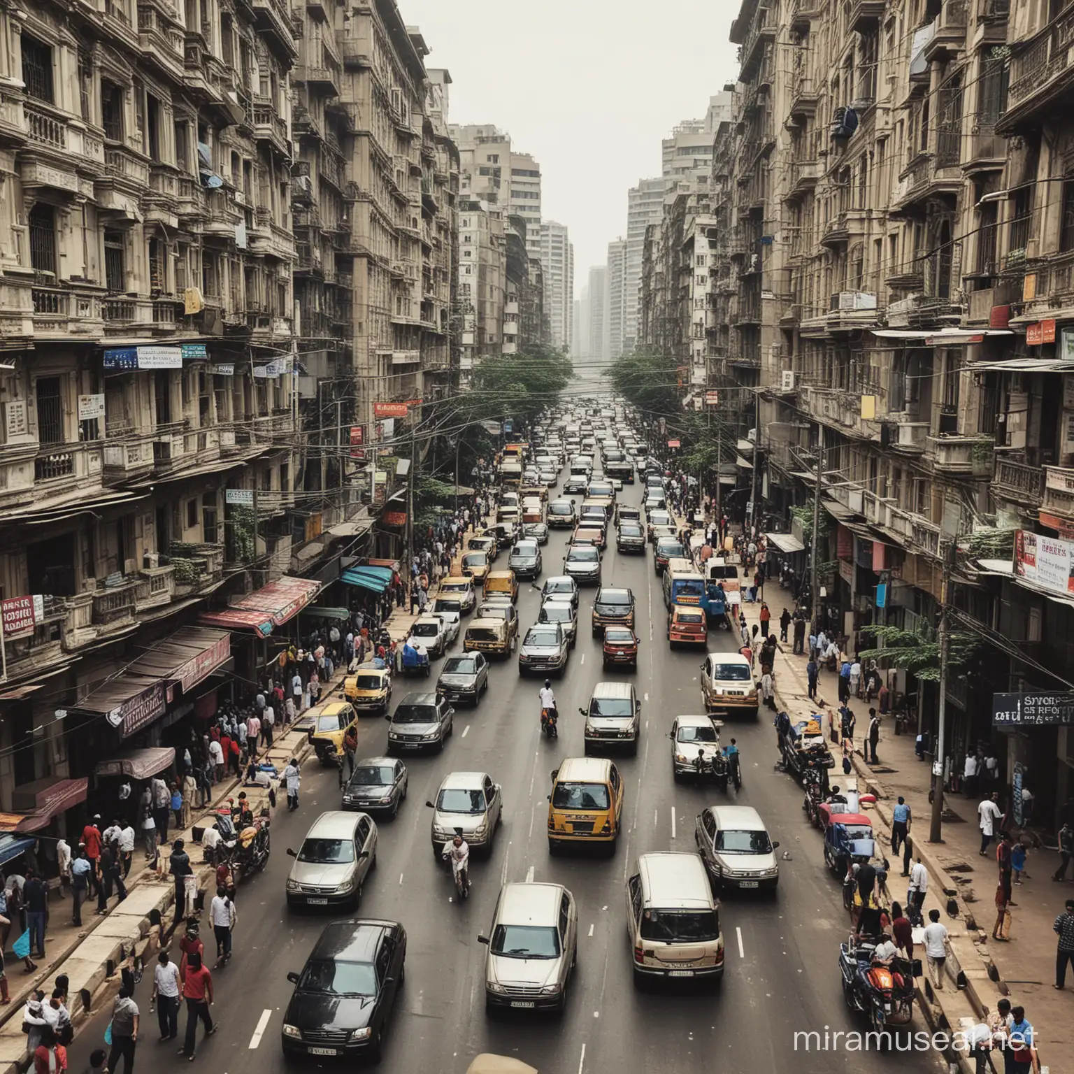Scene of Mumbai streets