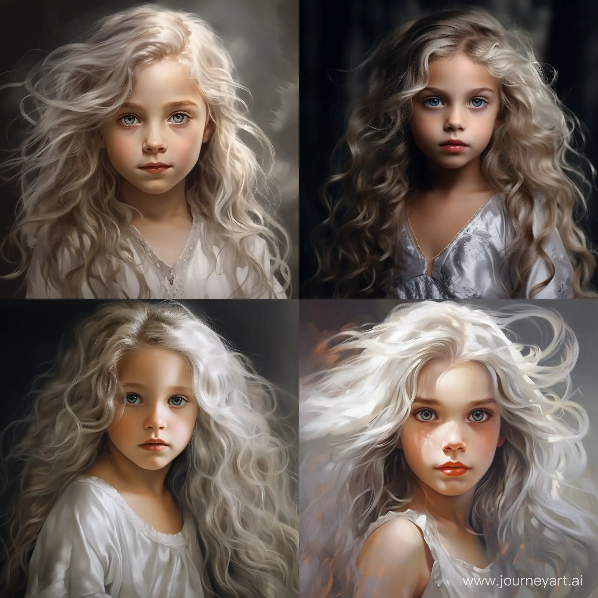 Radiant-Girl-with-Elemental-Mark-Enchanting-Child-with-Silver-Hair-and-Elemental-Symbol