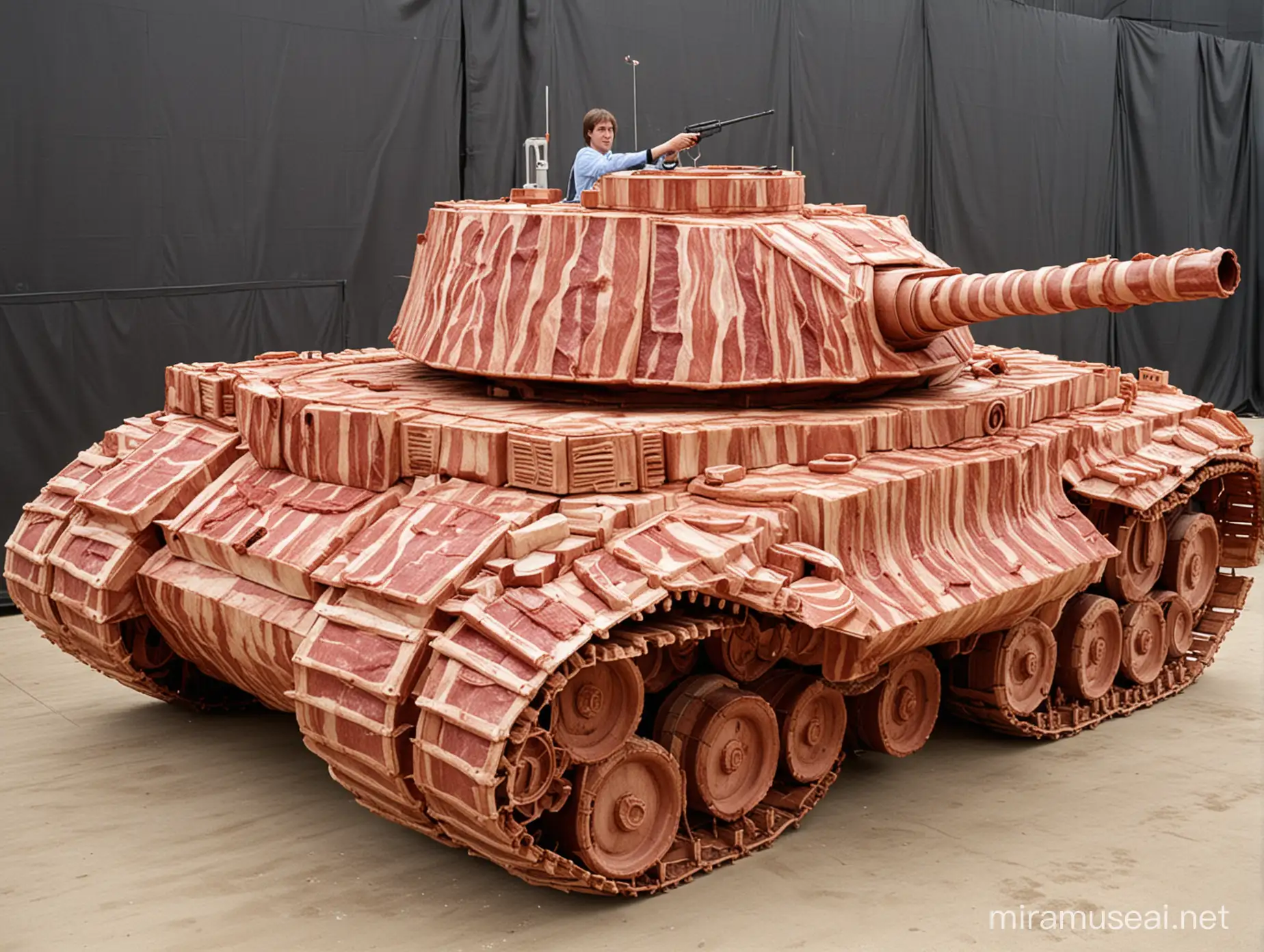 Gigantic Bacon Tank A Marvel of Culinary Creativity