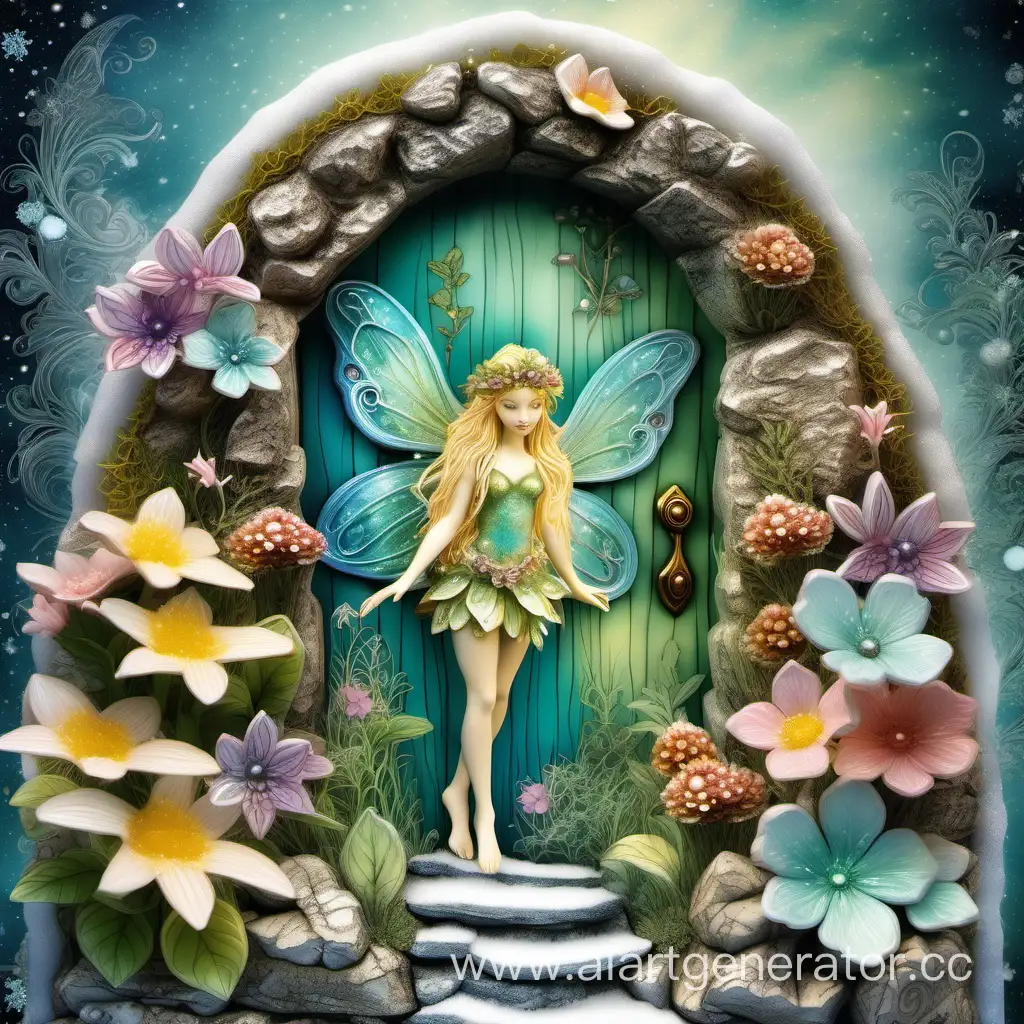 Enchanting-Fairy-Emerges-from-Winter-to-Spring-in-Josephine-Wall-Style