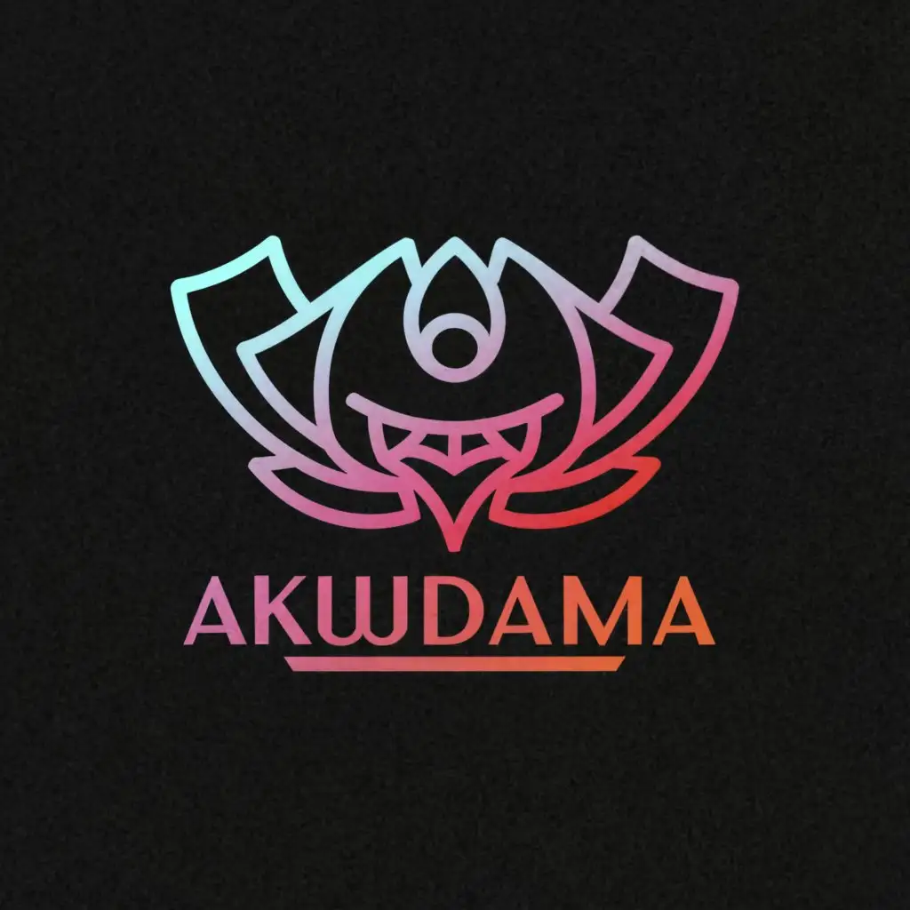 a logo design,with the text "akudama", main symbol:Japan, and dark fantasy,Moderate,be used in Entertainment industry,clear background