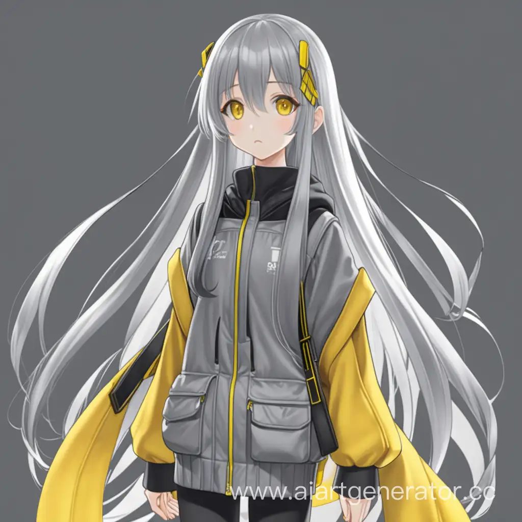 Anime-Girl-with-Long-Gray-Hair-and-Vibrant-Yellow-Outfit