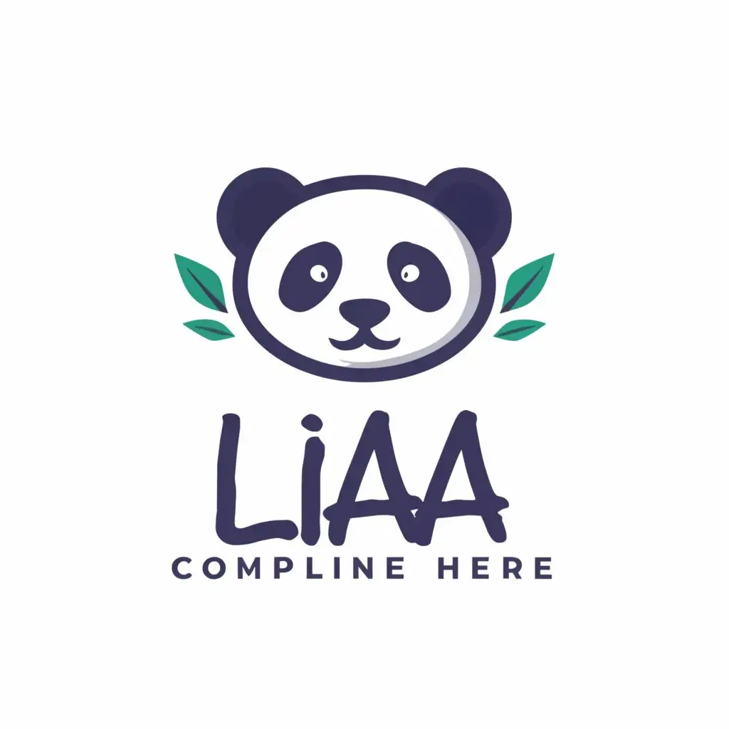 LOGO-Design-For-LIA-Playful-Panda-Symbol-with-Moderate-Text-on-Clear-Background