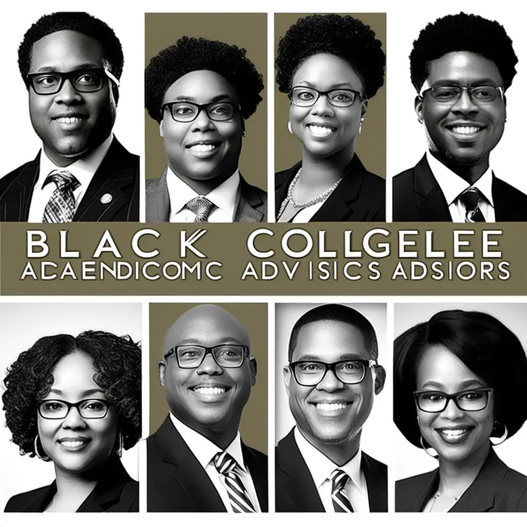 Supportive Black College Academic Advisors Assisting Students