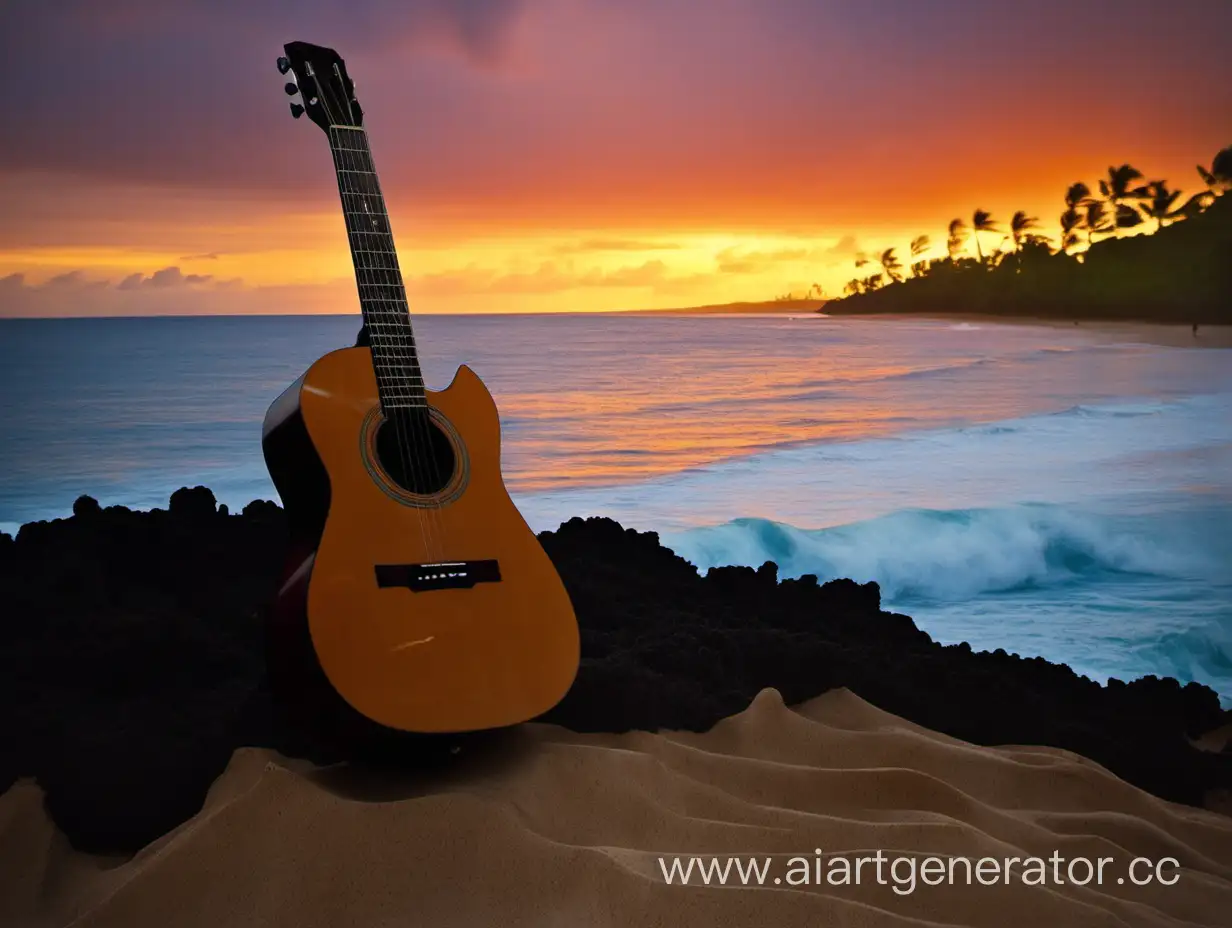 Serene-Sunrise-Serenade-Guitarist-Captures-the-Beauty-of-Hawaii