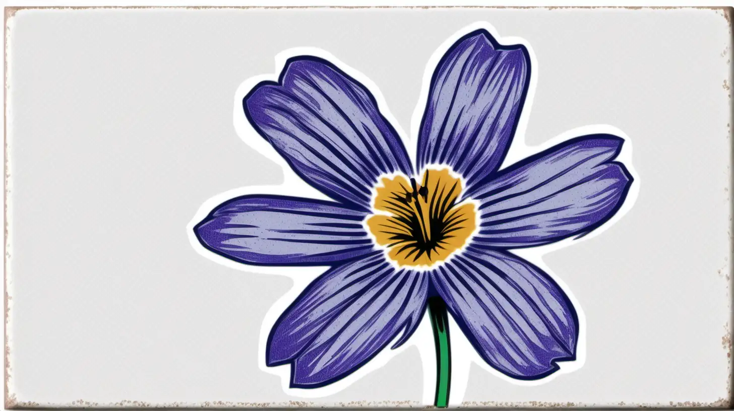 /imagine prompt pastel watercolor Blue-Eyed Grass  flower clipart on a white background andy warhol inspired --tile