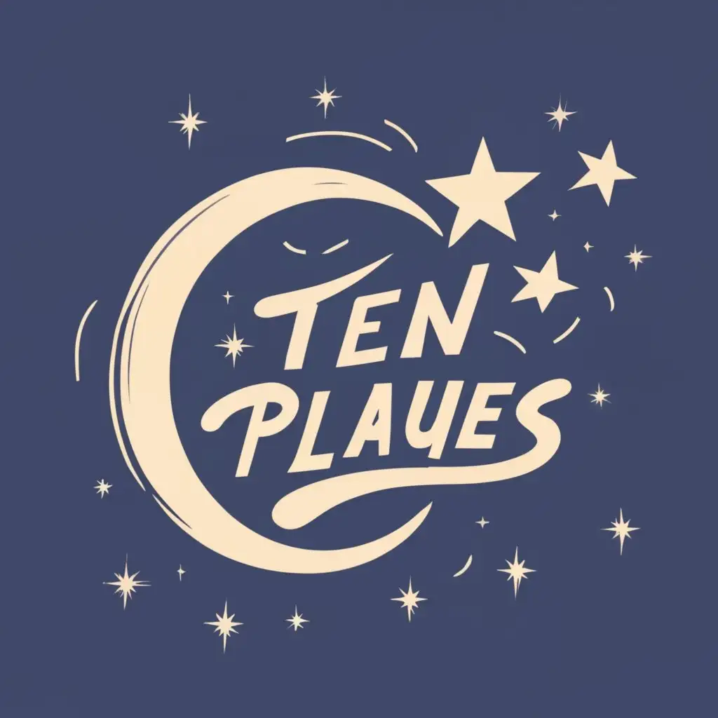 logo, COMPUTER AND STARS LAUGHING CROWD, with the text "The Ten Plagues", typography