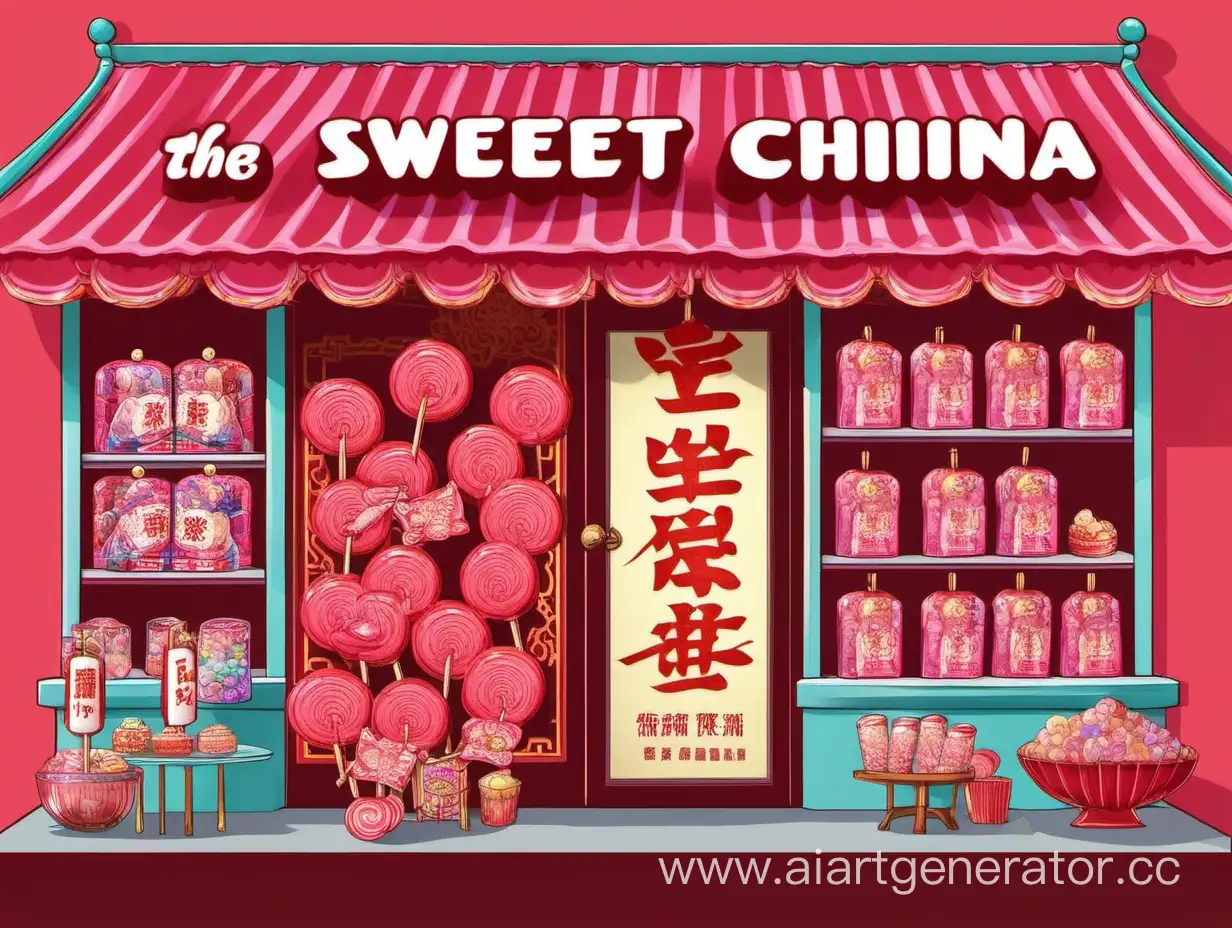 Банер для для магазина китайских сладостей "SweetChina" 