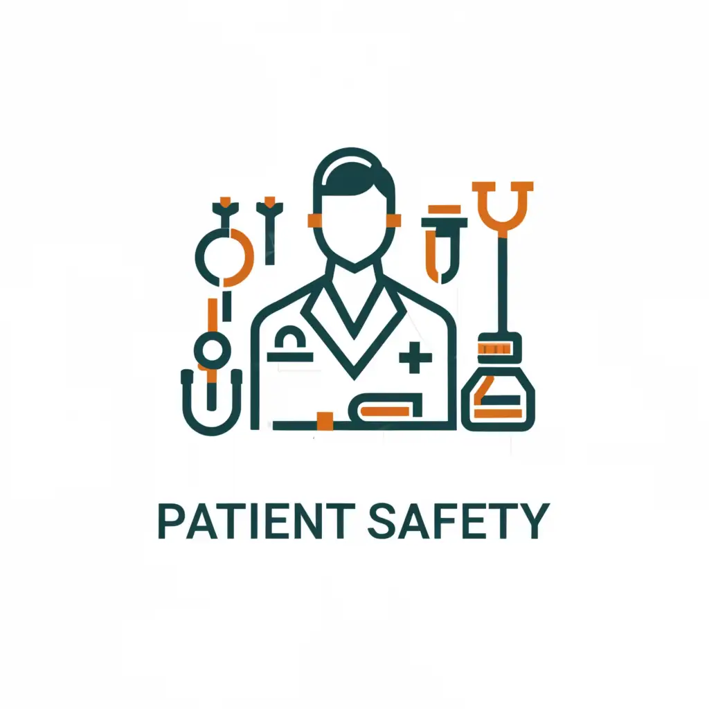 a logo design,with the text "Patient Safety", main symbol:Doctor and Hospital tools,Moderate,be used in Medical Dental industry,clear background