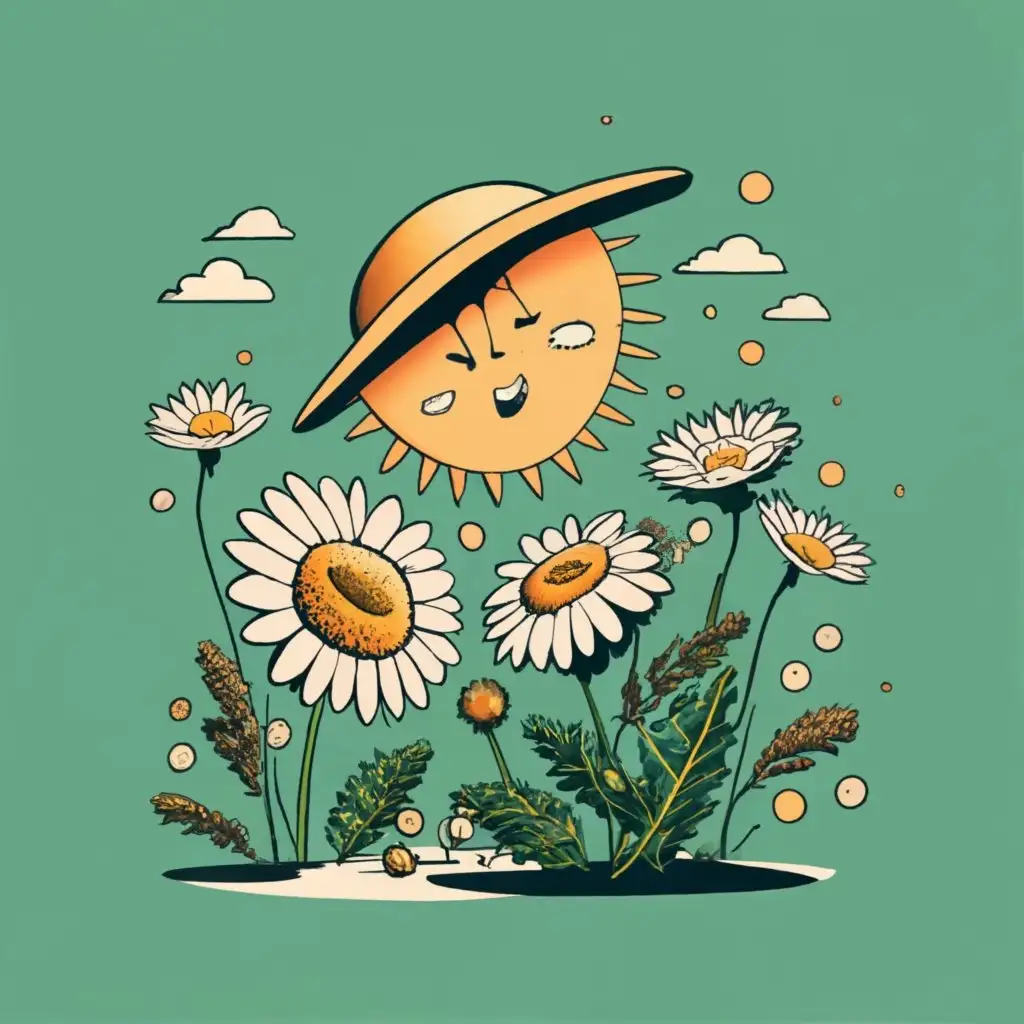 a daisy talking to the sun