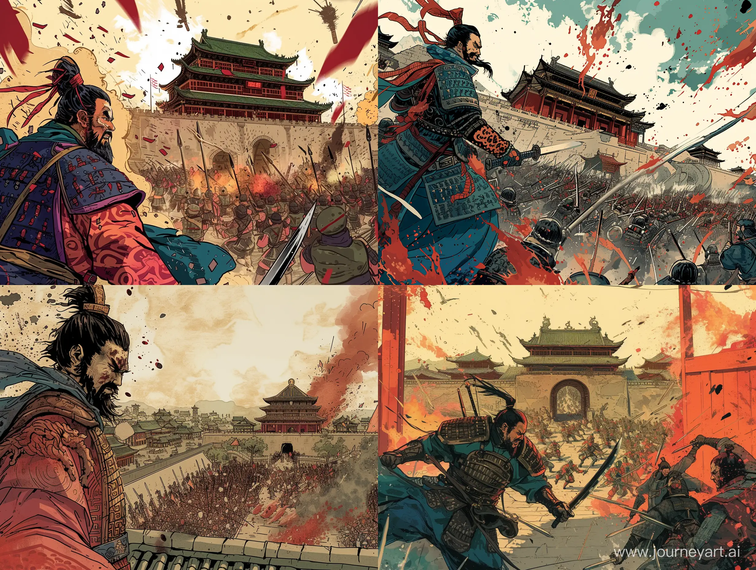 Ancient-Chinese-General-Leading-Army-in-Epic-Battle