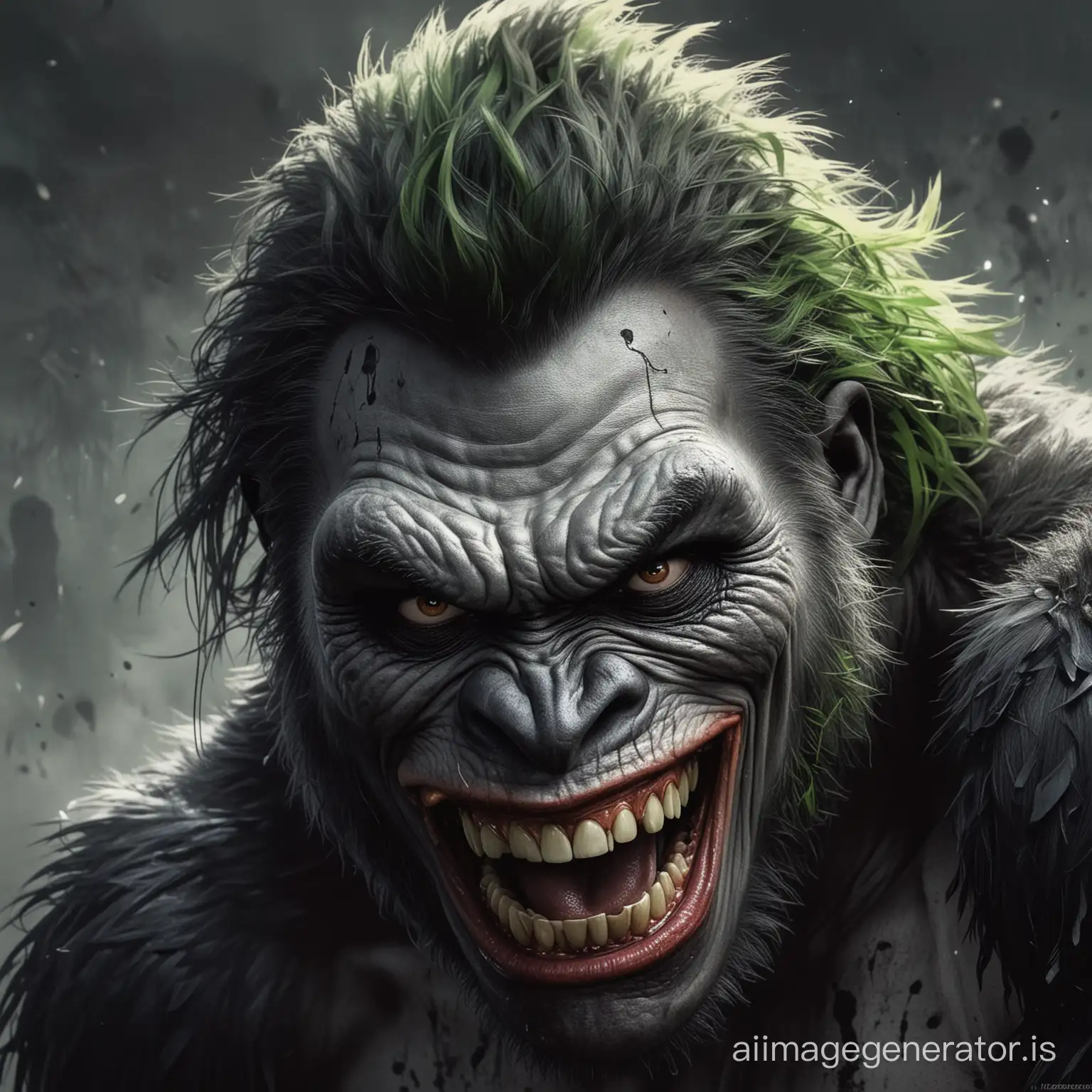 Gorila joker insano louco 