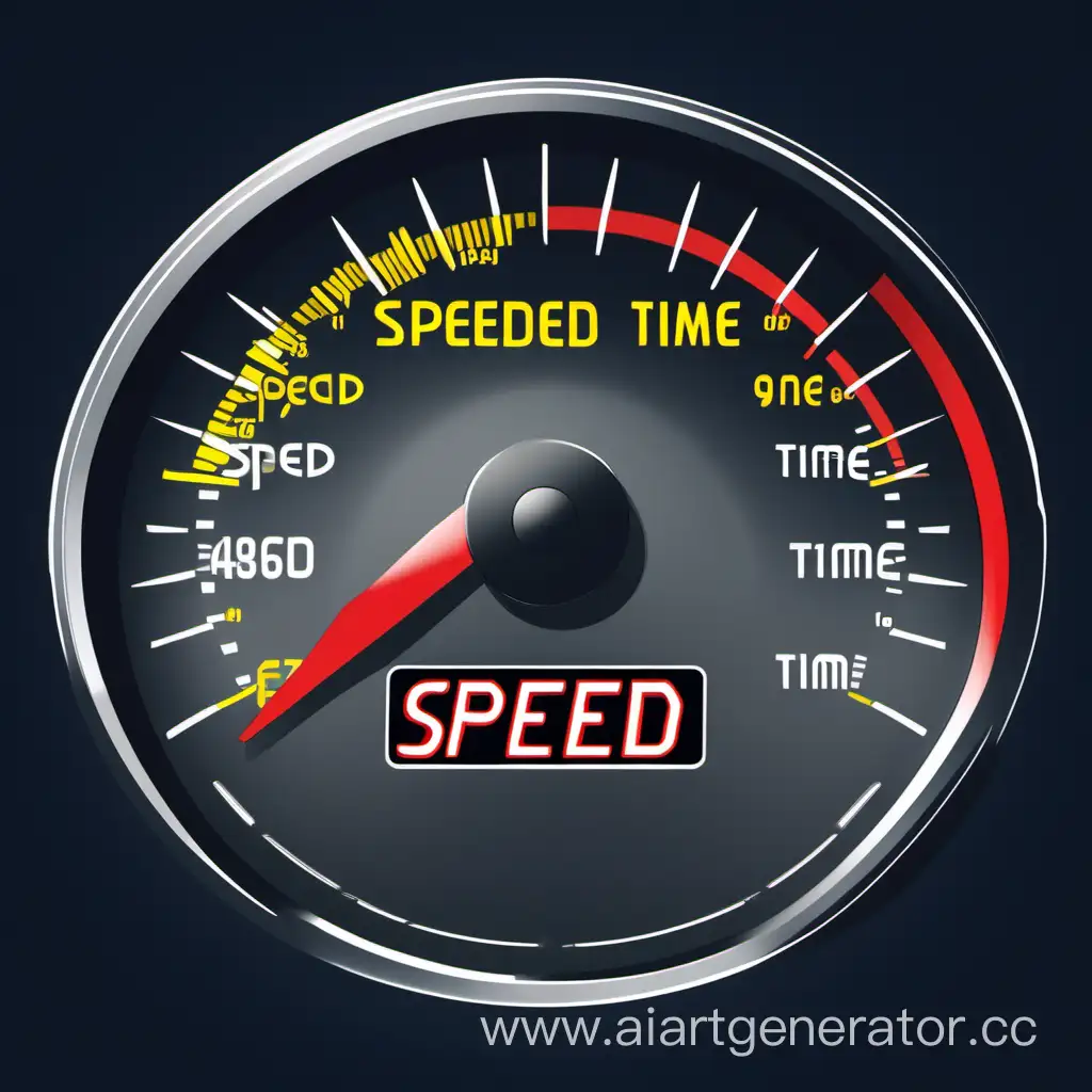 Dynamic-Speed-and-Time-Display-on-Speedometer