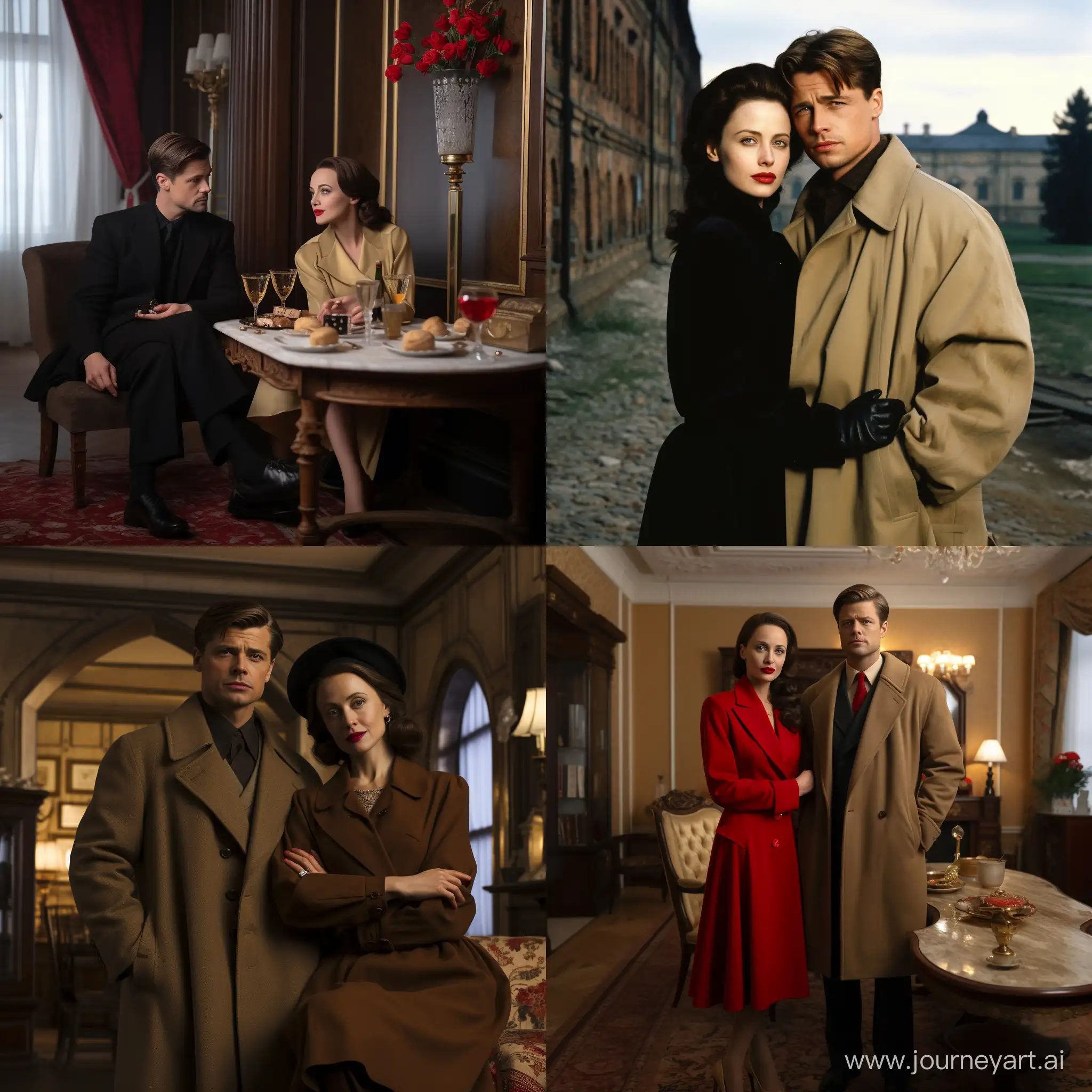 Angelina-Jolie-and-Brad-Pitt-Embrace-Love-in-Soviet-Moscow-Film