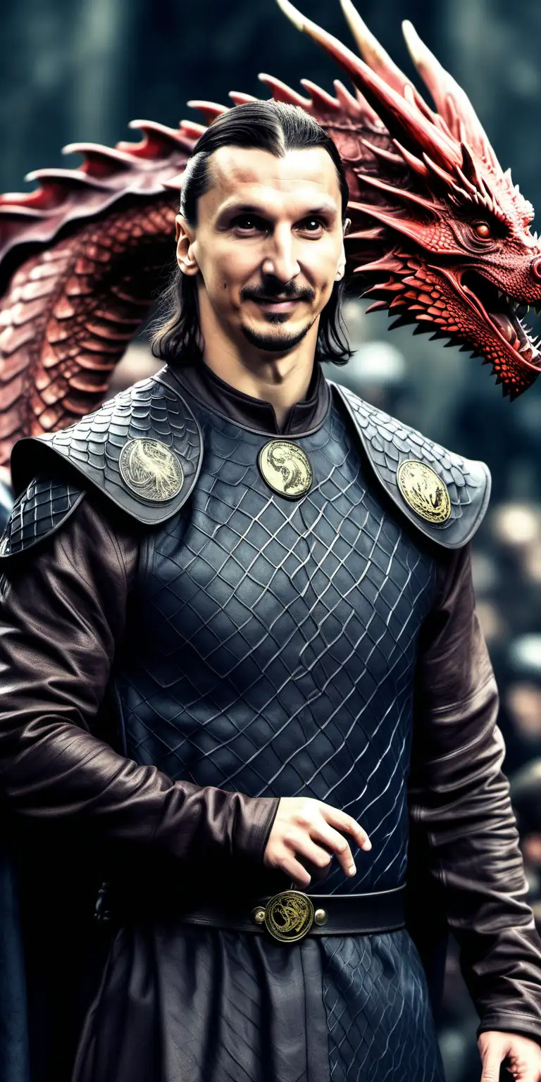 Zlatan Ibrahimovic as a Game of ThronesInspired Dragon Warrior