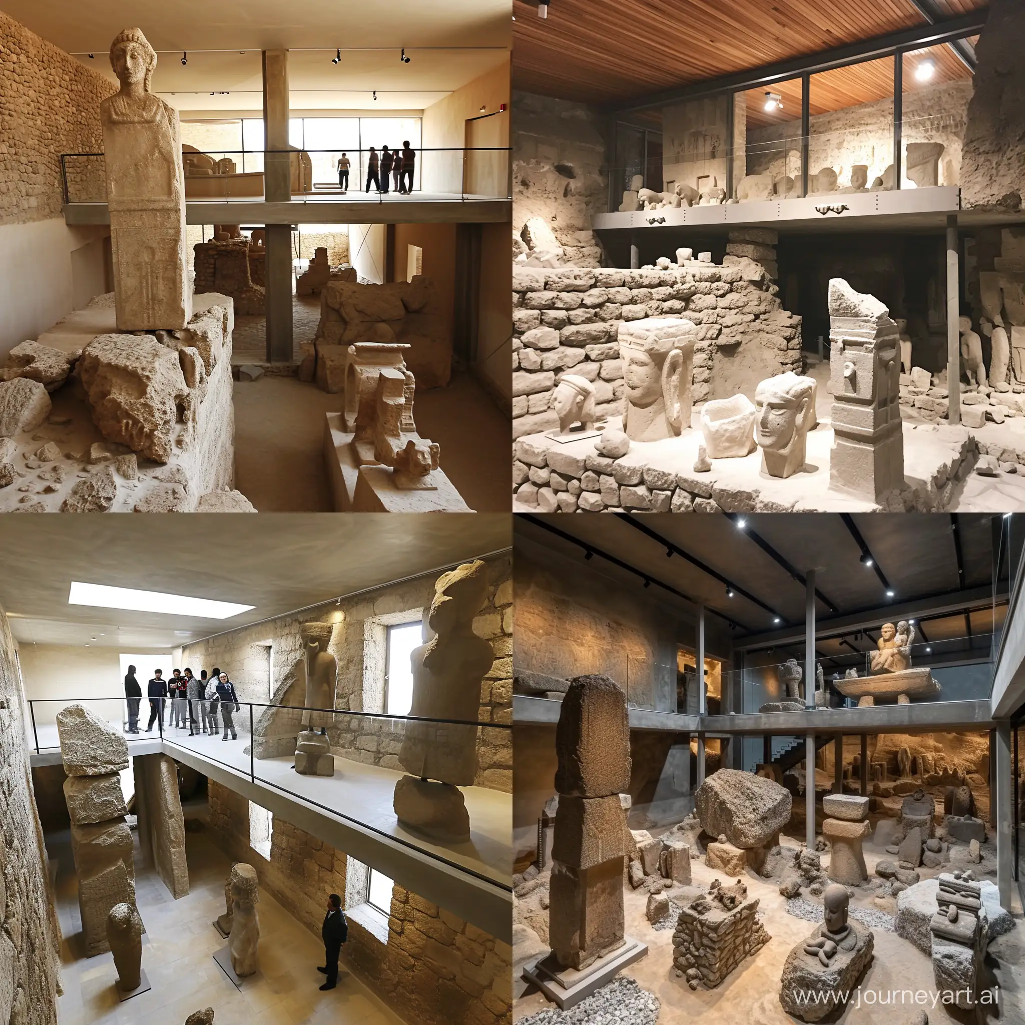 Ancient-Gbeklitepe-Inspired-TwoStory-House-with-Sculptures
