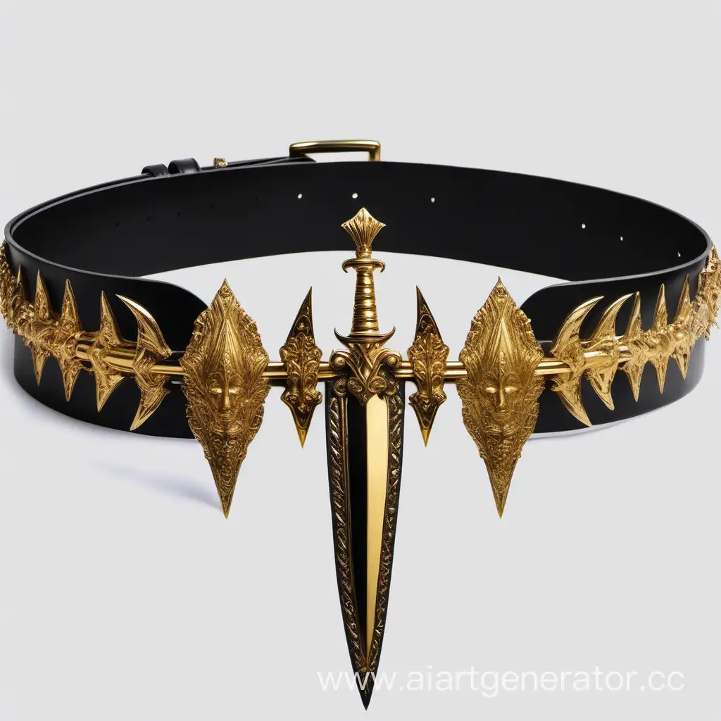 Exquisite-Gold-Dagger-Belt