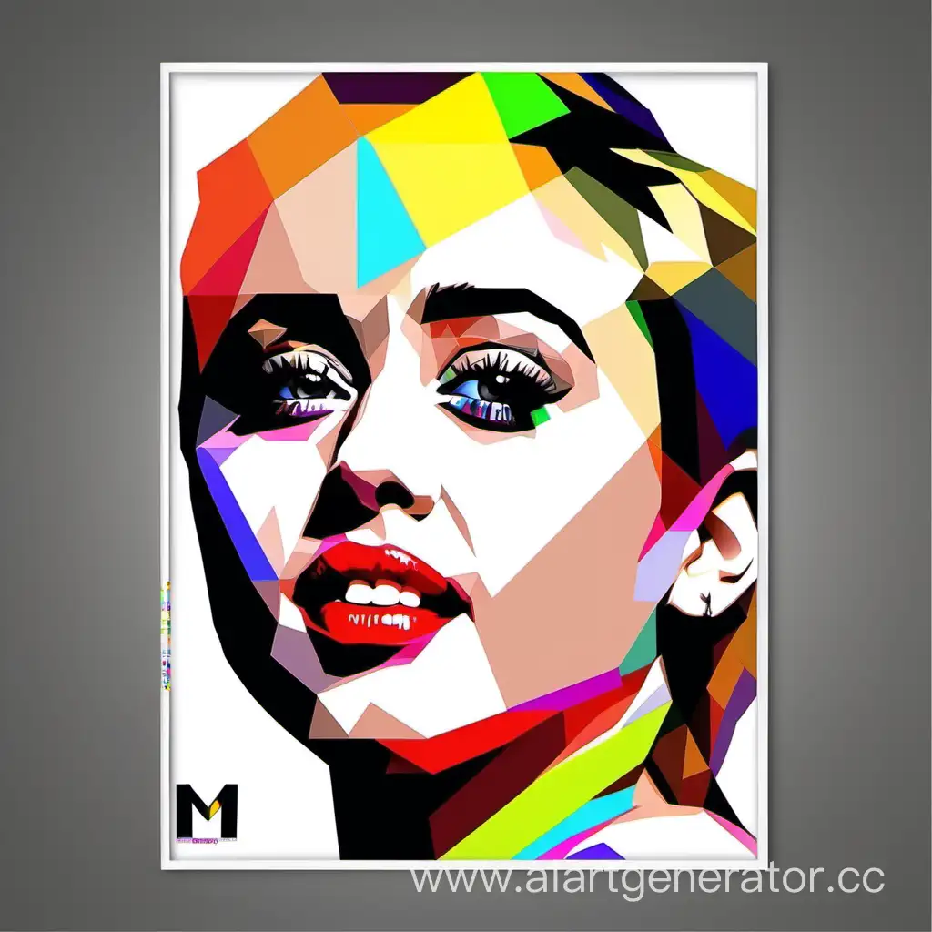 Miley-Cyrus-WPAP-Artwork-Vibrant-Geometric-Portrait-of-the-Iconic-Pop-Star