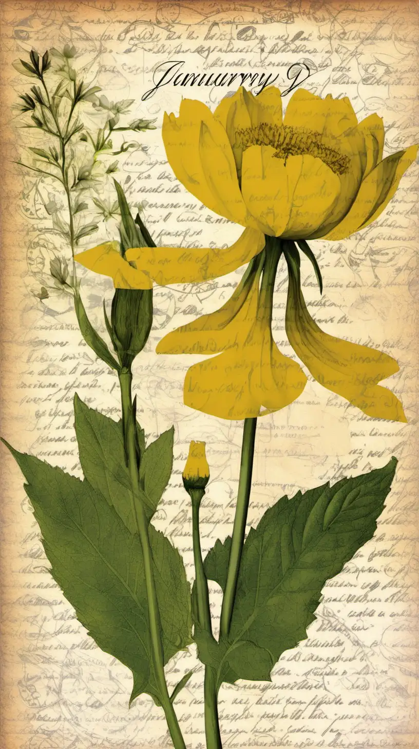 create a  Birth flower a Wall art collage
January 