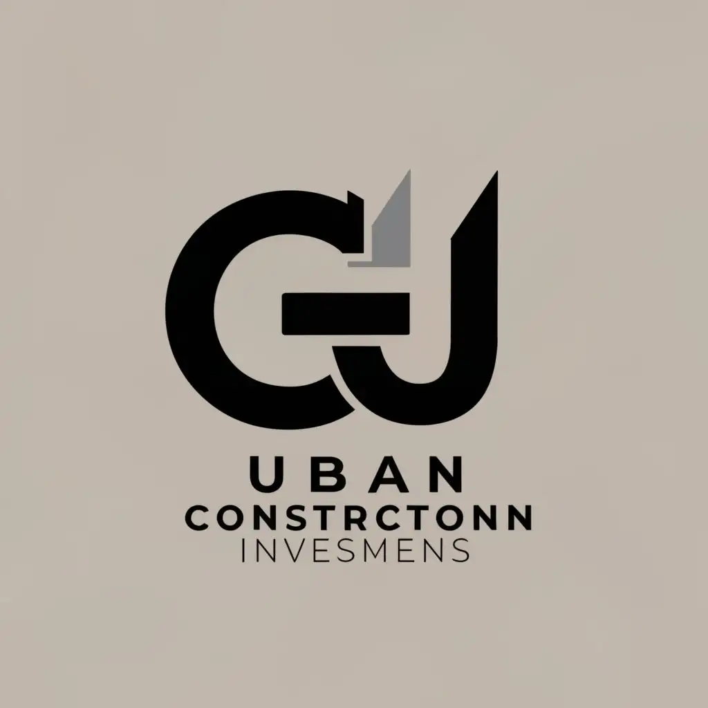 a logo design,with the text "CJ", main symbol:URBAN CONSTRUCTION INVESTMEN,Moderate,clear background