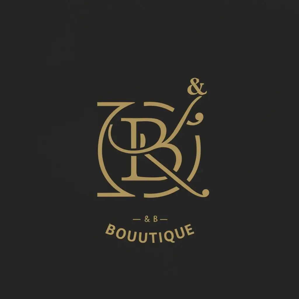 a logo design,with the text "R & B boutique", main symbol:R & B,Minimalistic,be used in Beauty Spa industry,clear background
