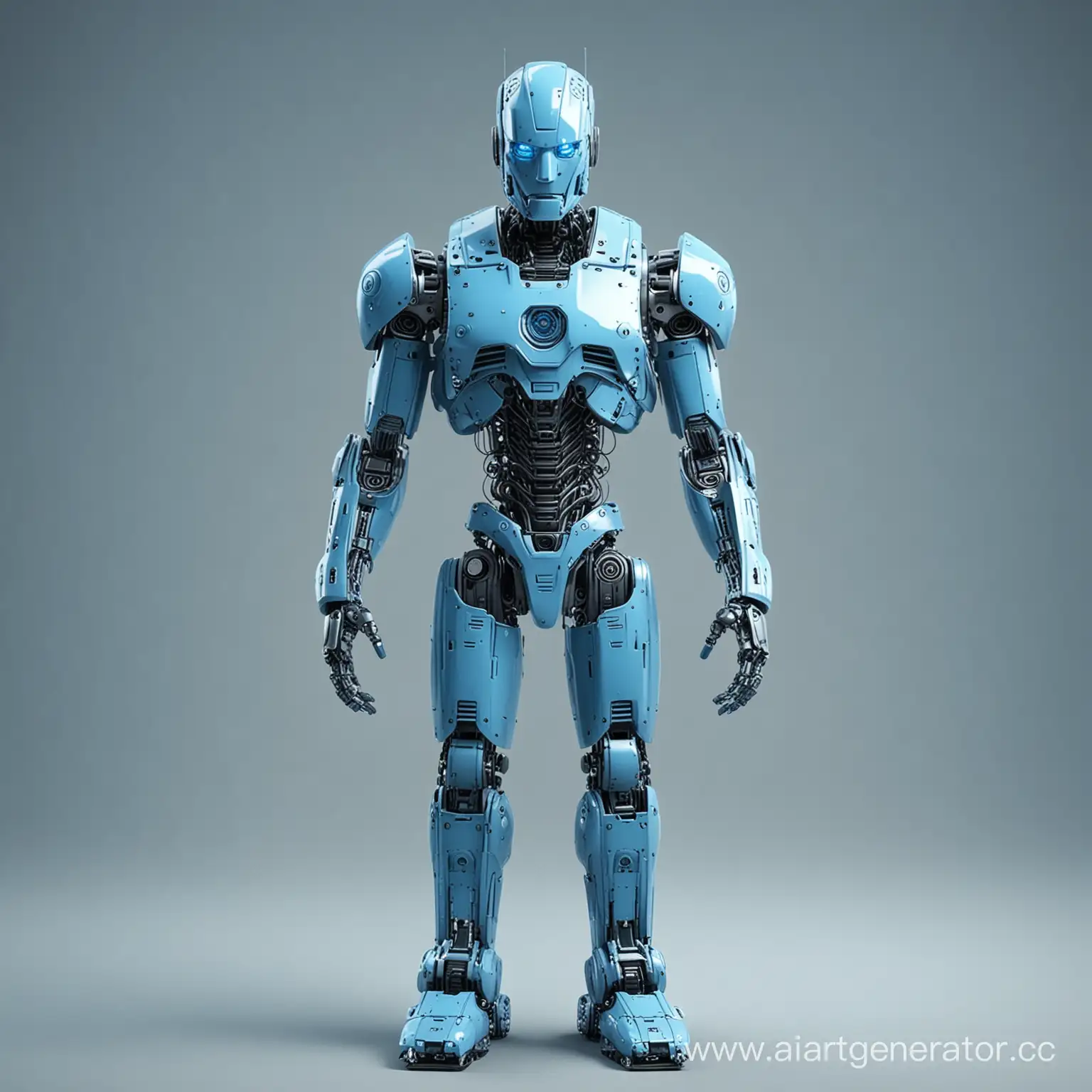 BlueToned-Robot-Futuristic-Machine-in-Cool-Blue-Hues