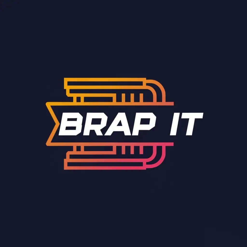 a logo design,with the text 'Brap IT', main symbol:gatling gun,Moderate, be used in Technology industry, clear background