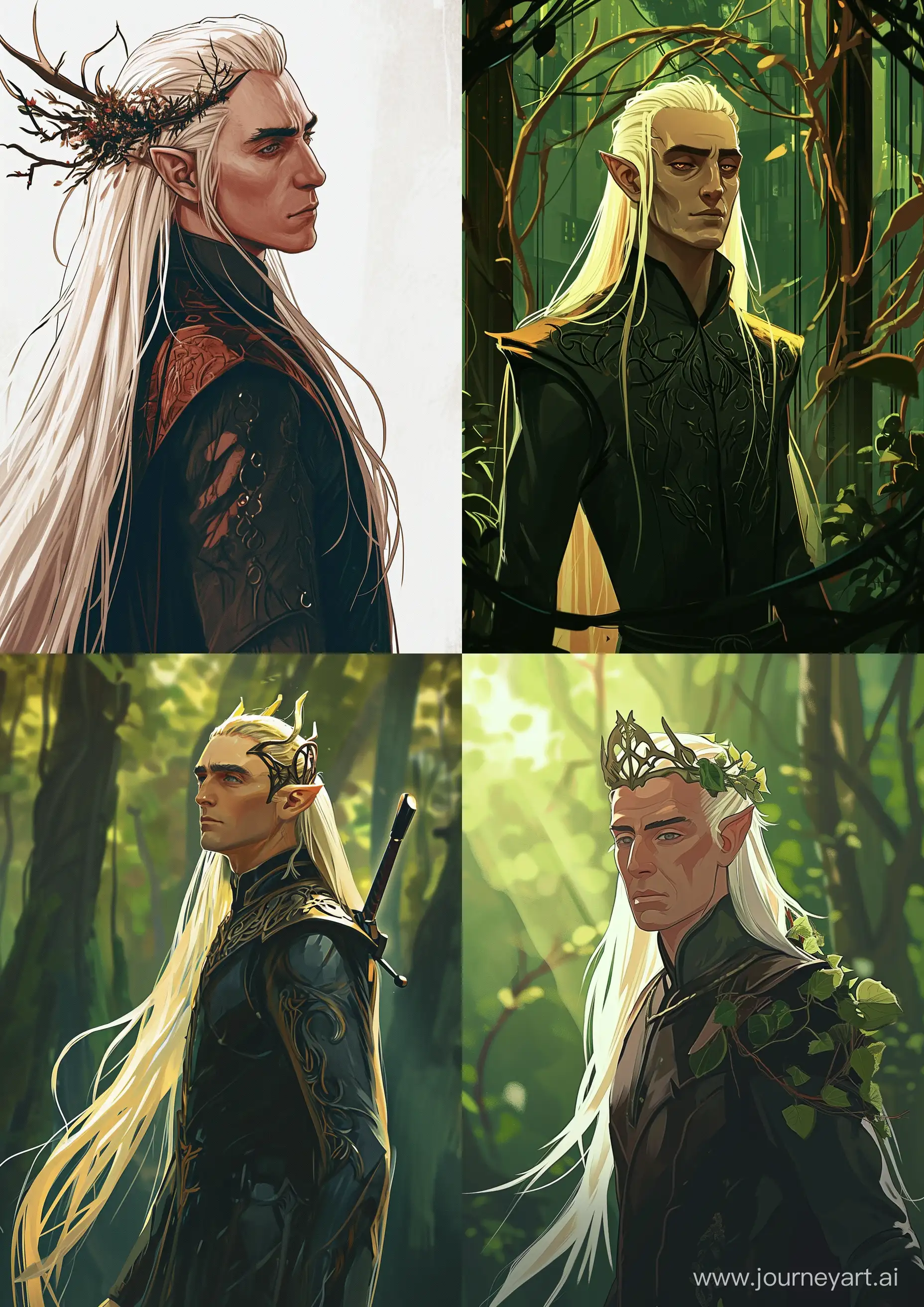 Thranduil-Lord-of-the-Rings-in-Rick-and-Morty-Style-Art