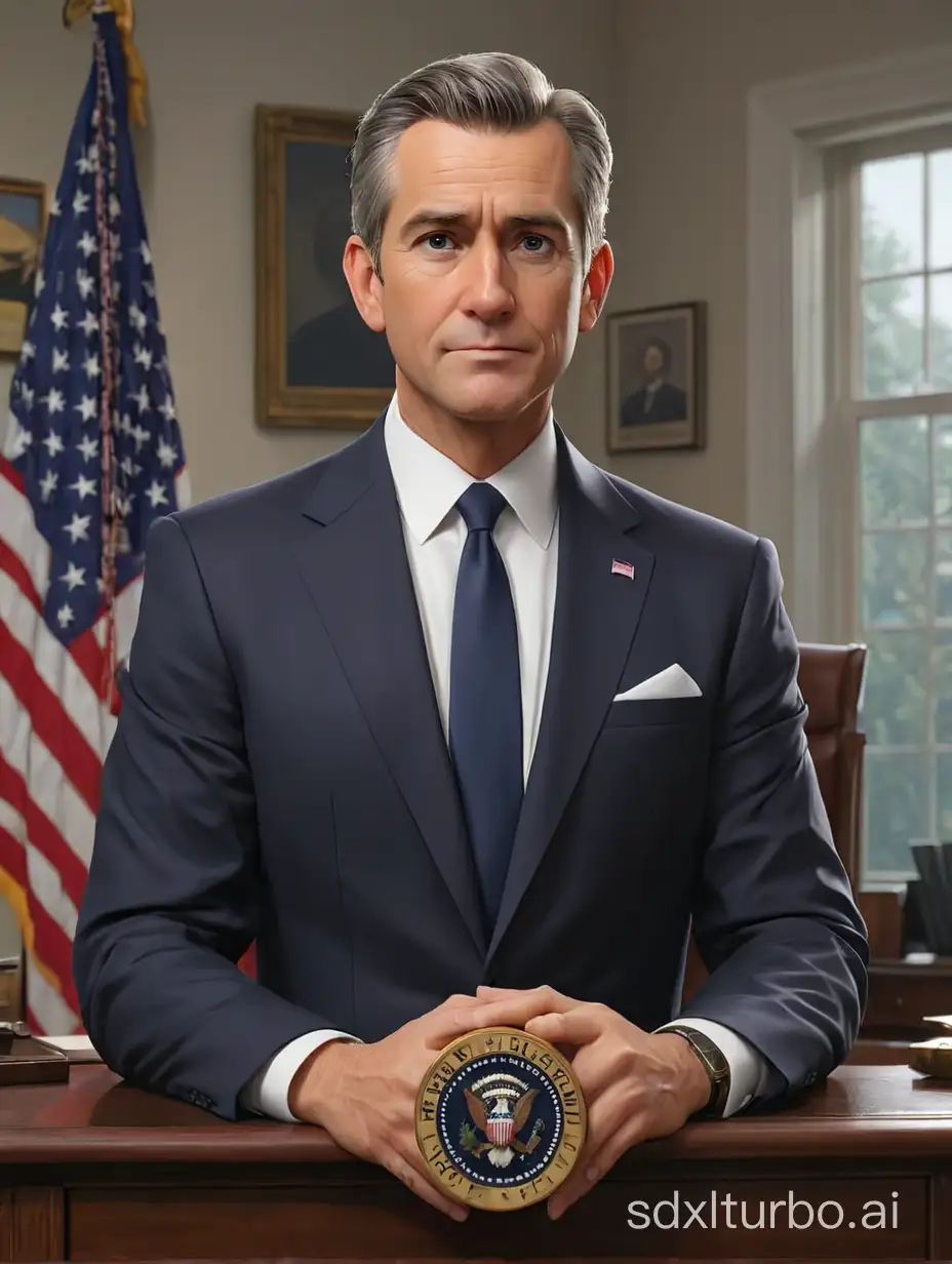 Realistic-President-Character-Portrait