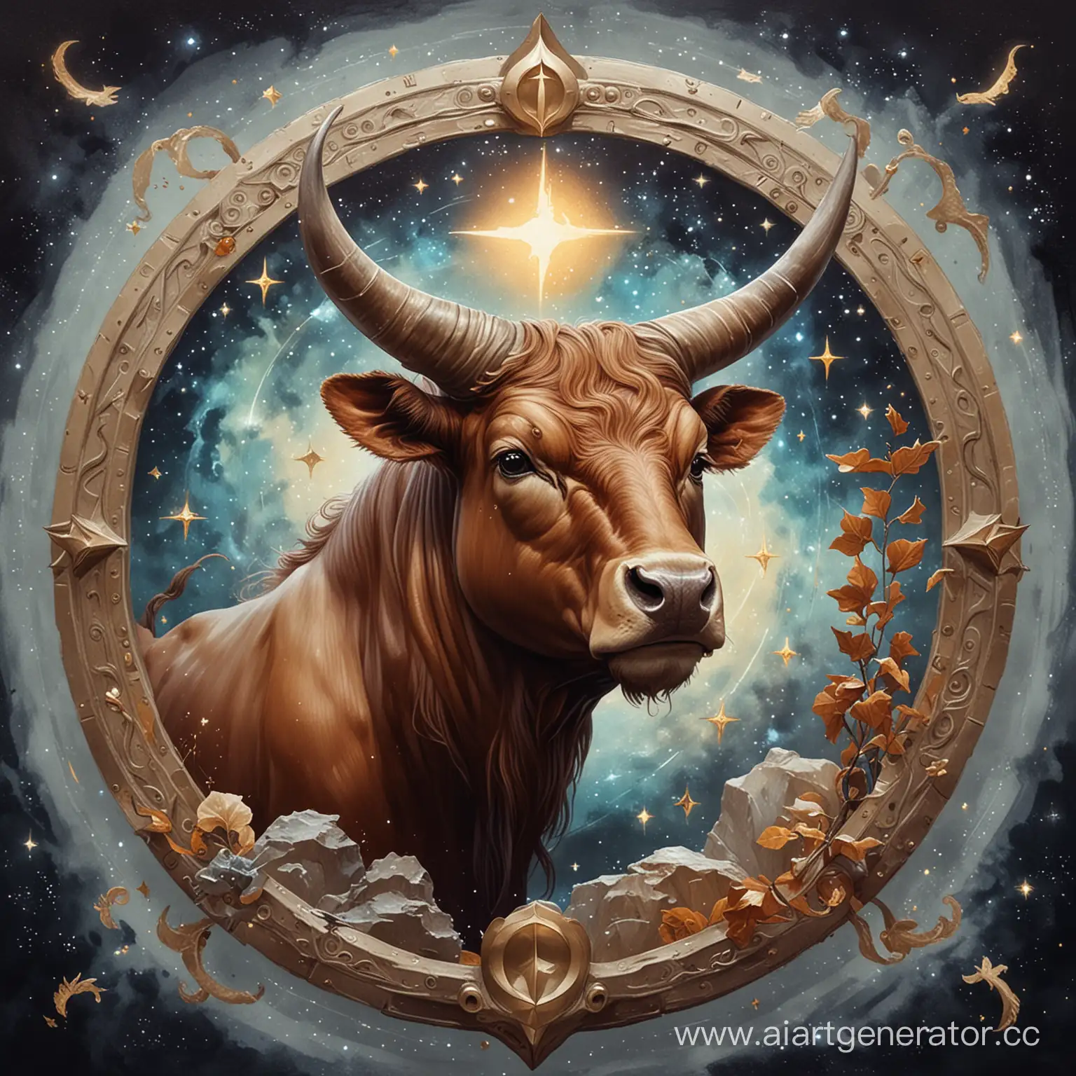 Fantasy-Painting-of-the-Zodiac-Sign-Taurus
