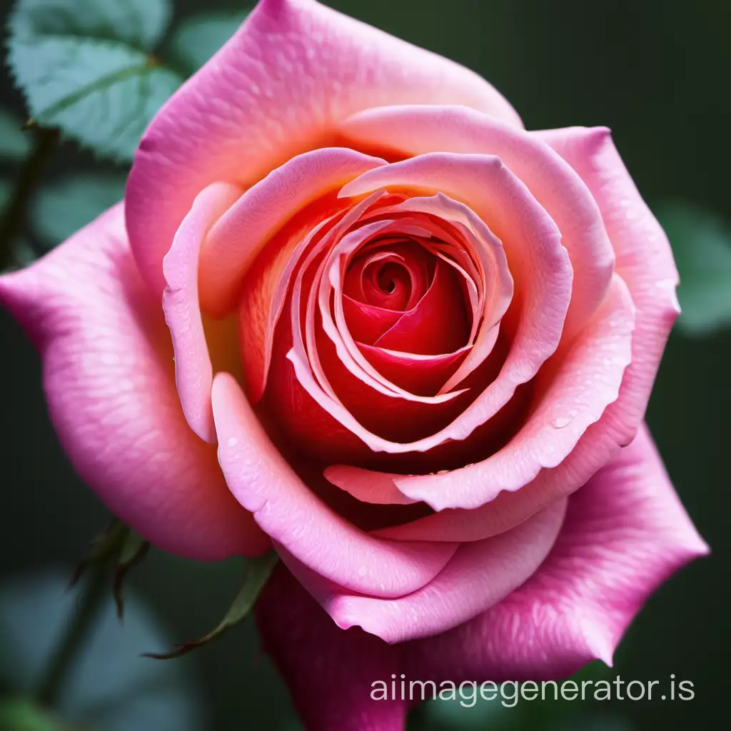 Vibrant-Rose-Flower-Blossoming-in-Spring-Garden