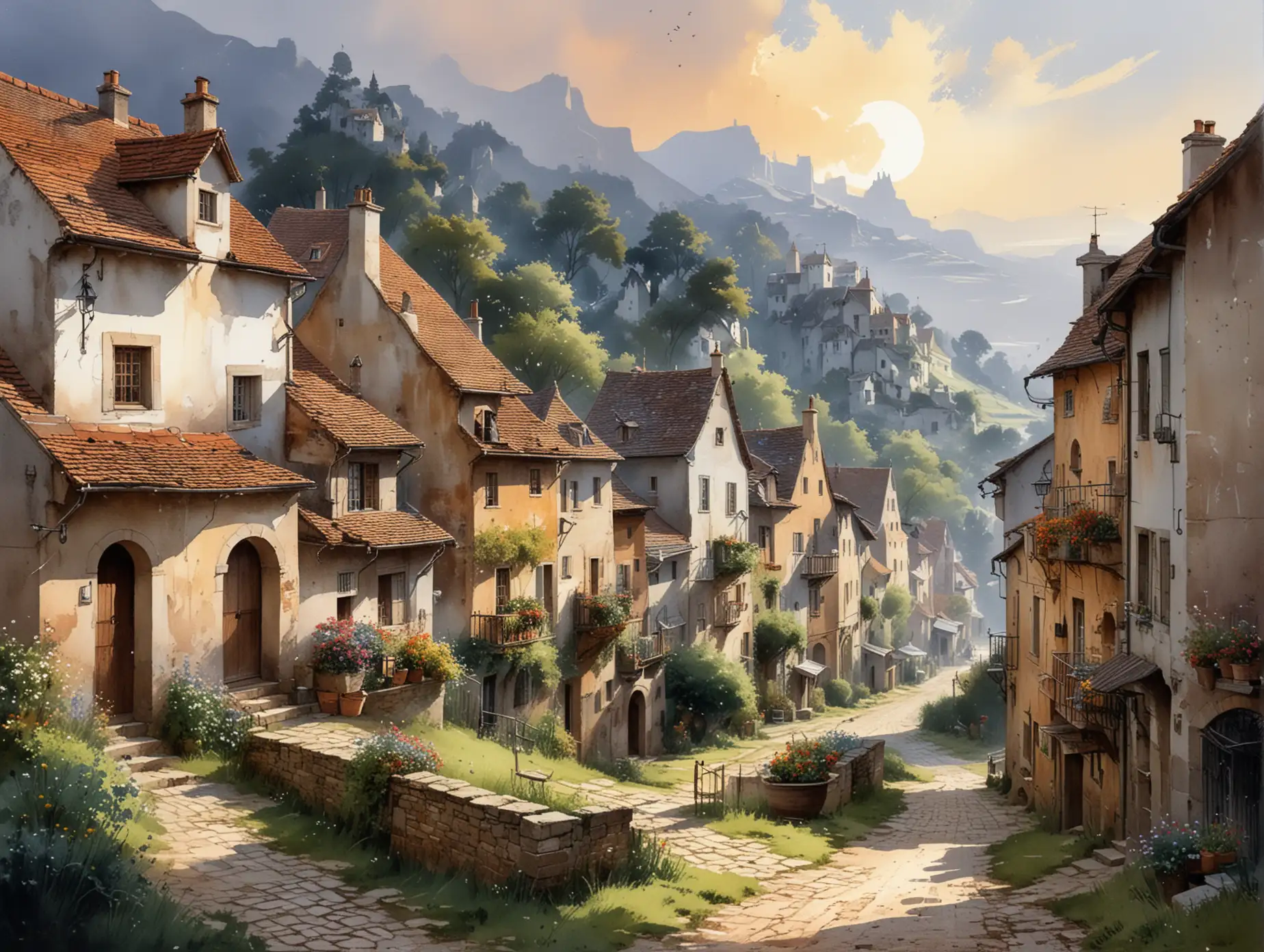 Dreamcore Serene Village by Thomas Schaller