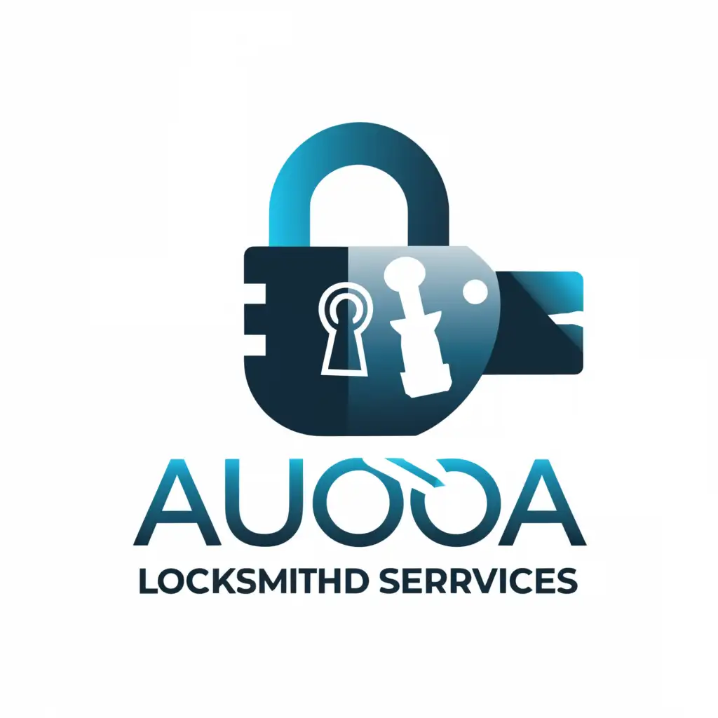 a logo design,with the text "Aurora Locksmith Services", main symbol:Locksmith,Moderate,clear background