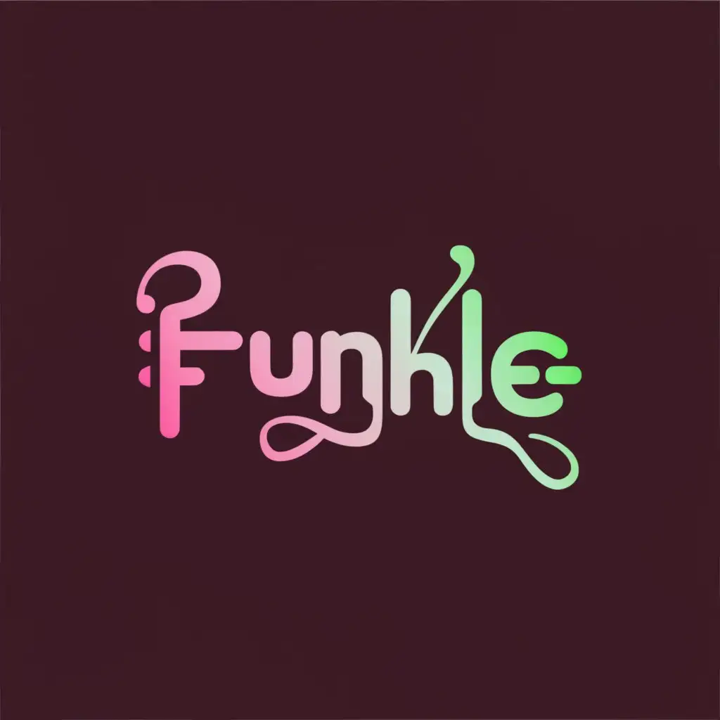 a logo design,with the text "funkle", main symbol:f,Moderate,be used in Events industry,clear background