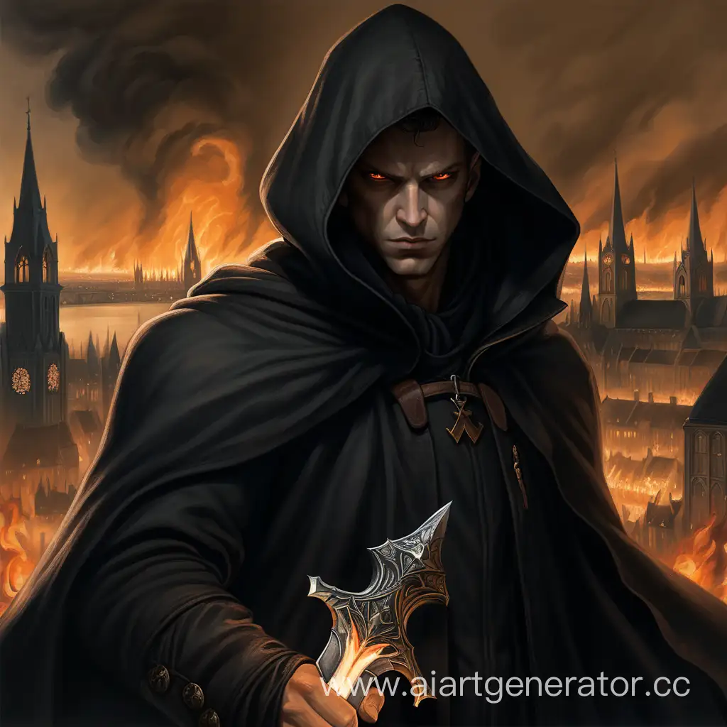 Mysterious-Figure-with-Dagger-amidst-City-Flames