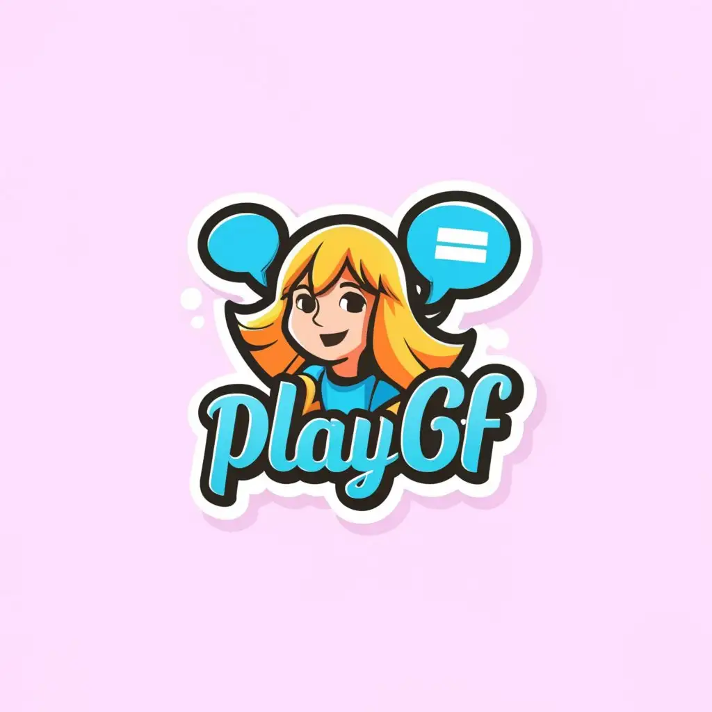 LOGO-Design-For-Playgf-Girls-Chat-Rooms-with-a-Moderate-and-Clear-Background