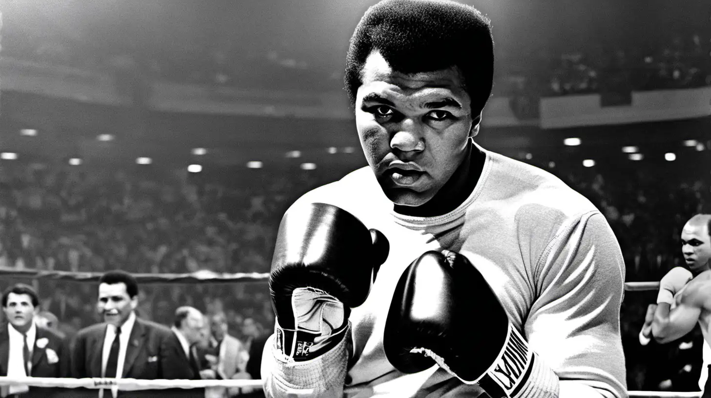 Muhammad Ali Legendary Boxer in Action
