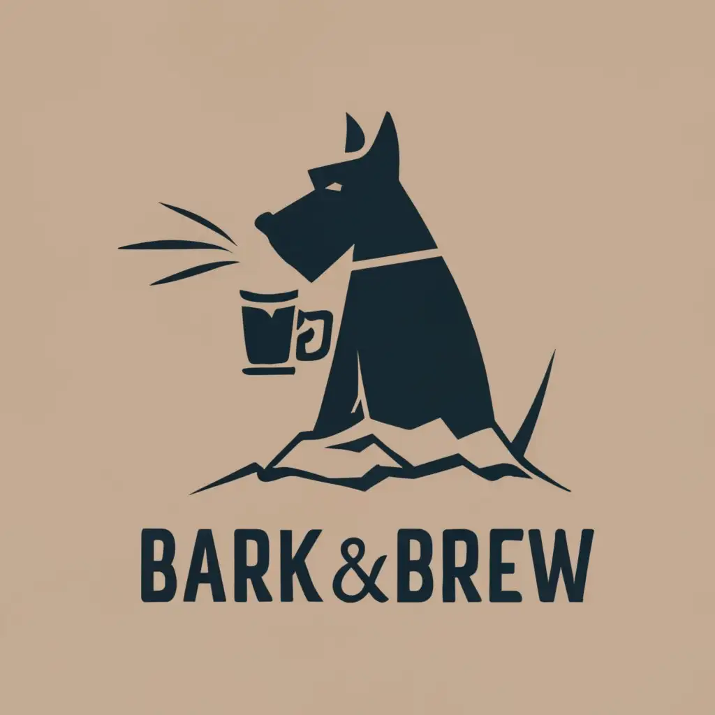 logo, Scottie Dog, with the text "Bark and Brew", typography, be used in Restaurant industry