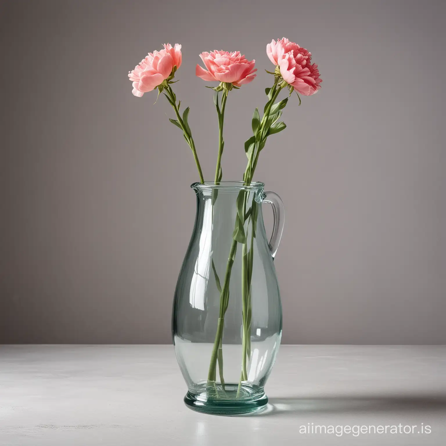 an empty traditional glass flower vase