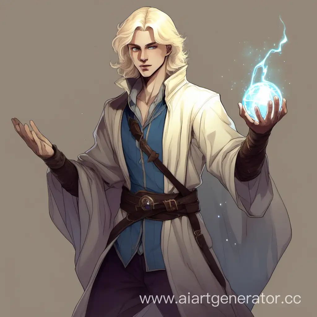 dnd nolve Sorcerer 21 years blonde gravity magic
young man