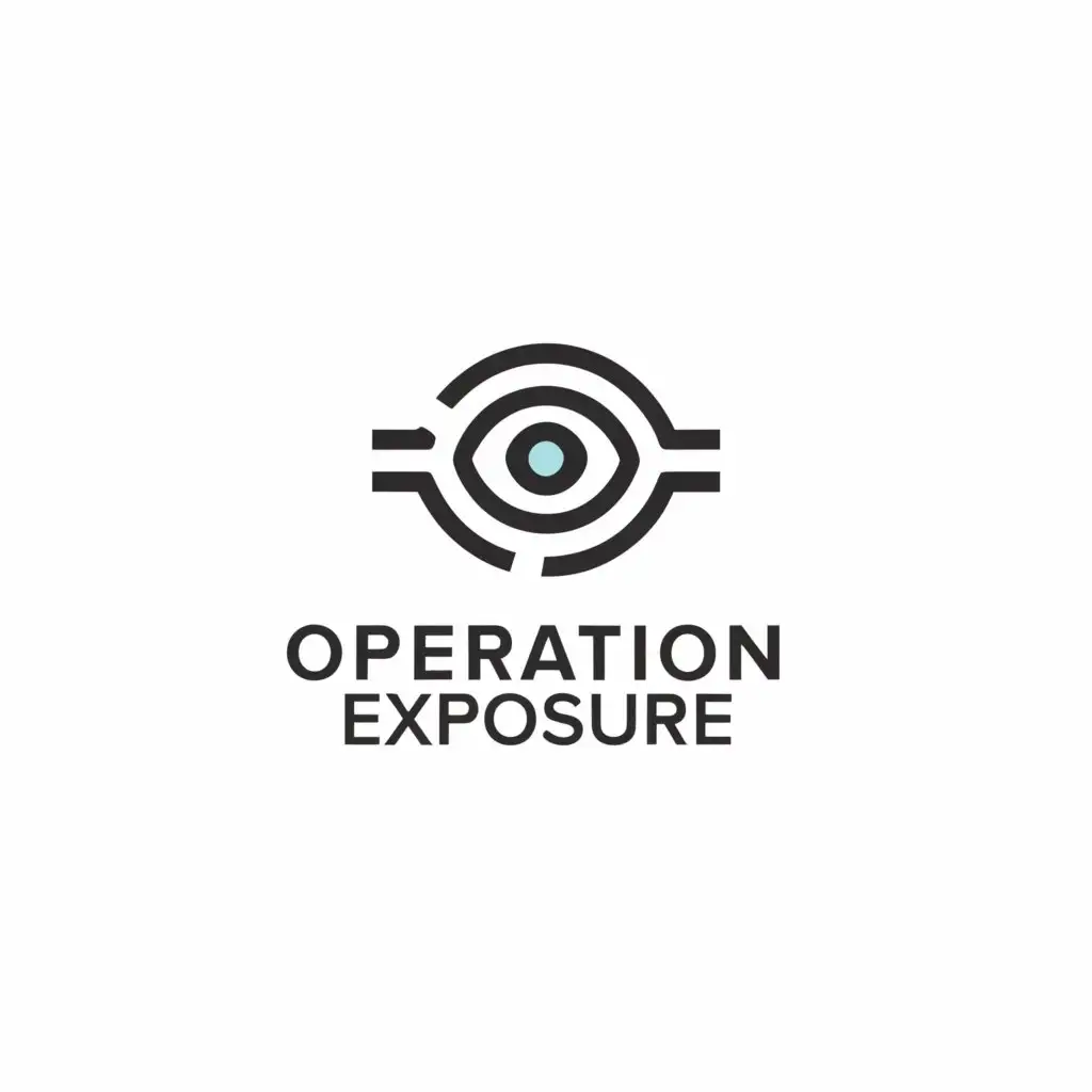 a logo design,with the text "operation exposure", main symbol:shape,Minimalistic,be used in Technology industry,clear background